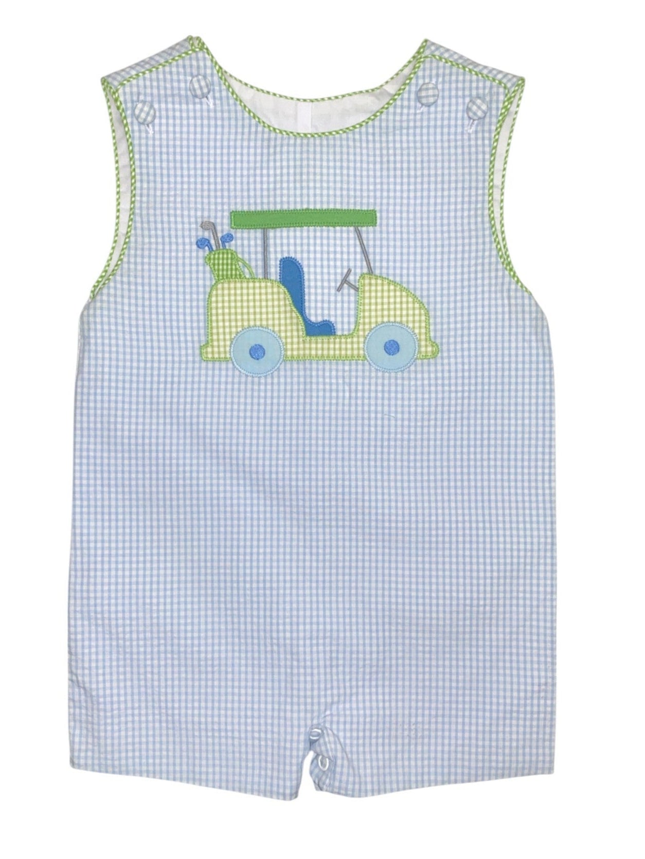 Zuccini Golf Car Ashton Shortall Light Blue Mini Seersucker 5201