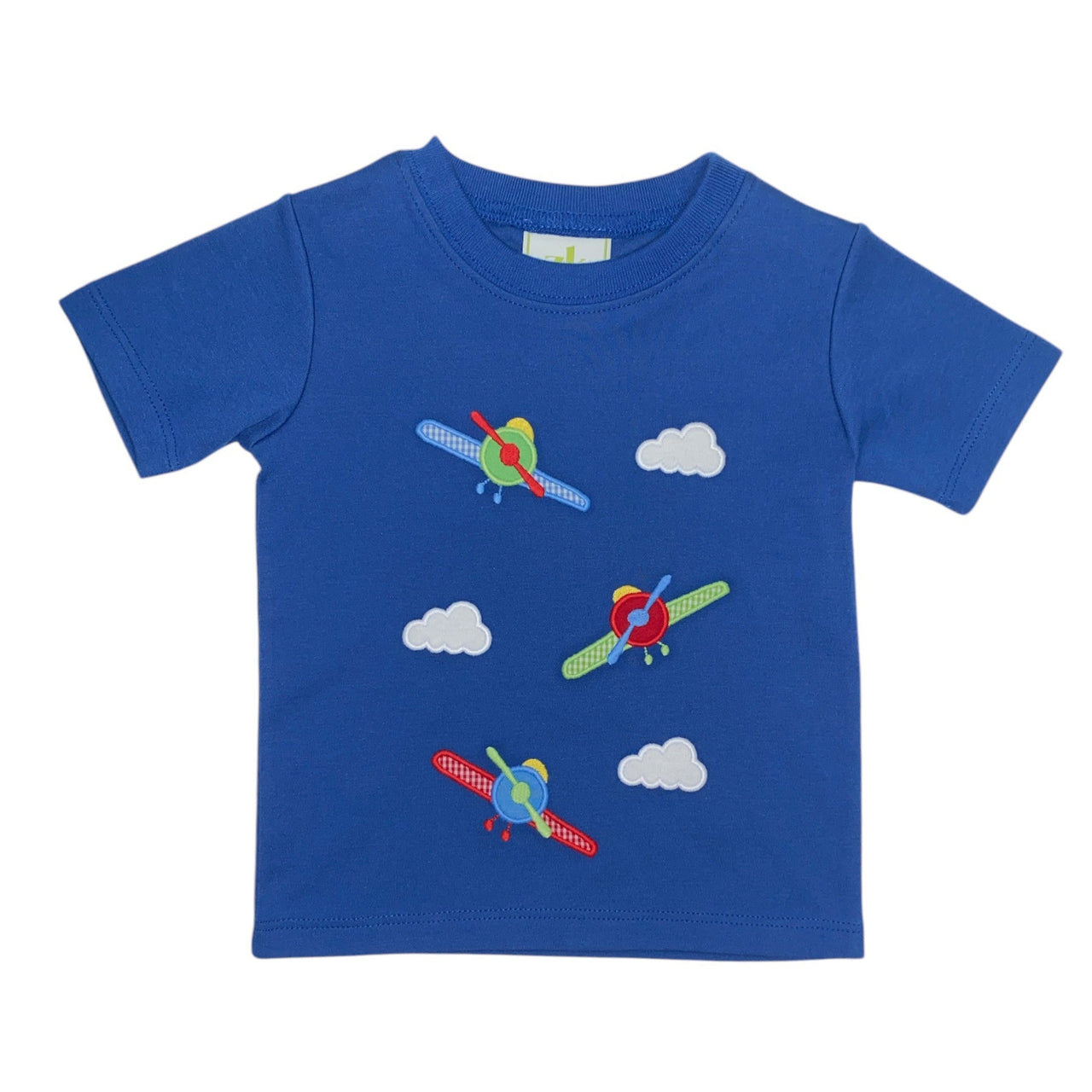 Zuccini Airplane Harry's Play Tee Royal Blue Knit 5201