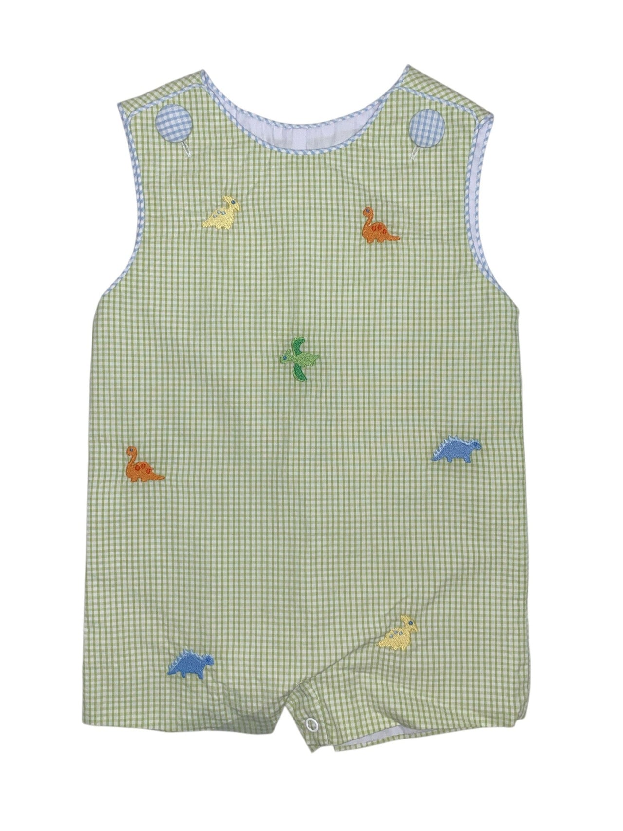 Zuccini Dino Ashton Shortall Lime Green Mini Seersucker 5201