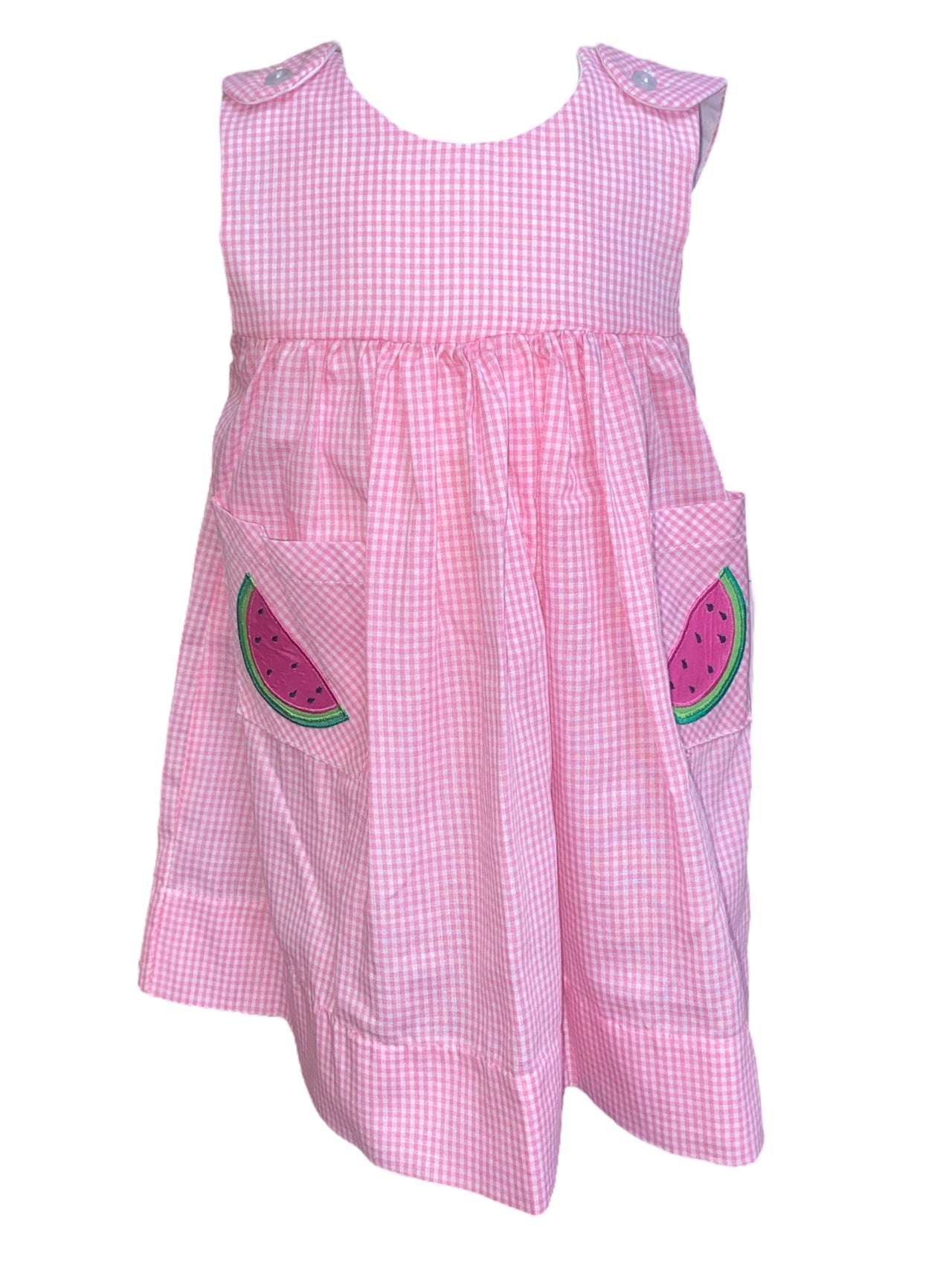 Rosalina Watermelon Sundress Pink Gingham 10017SD 5201