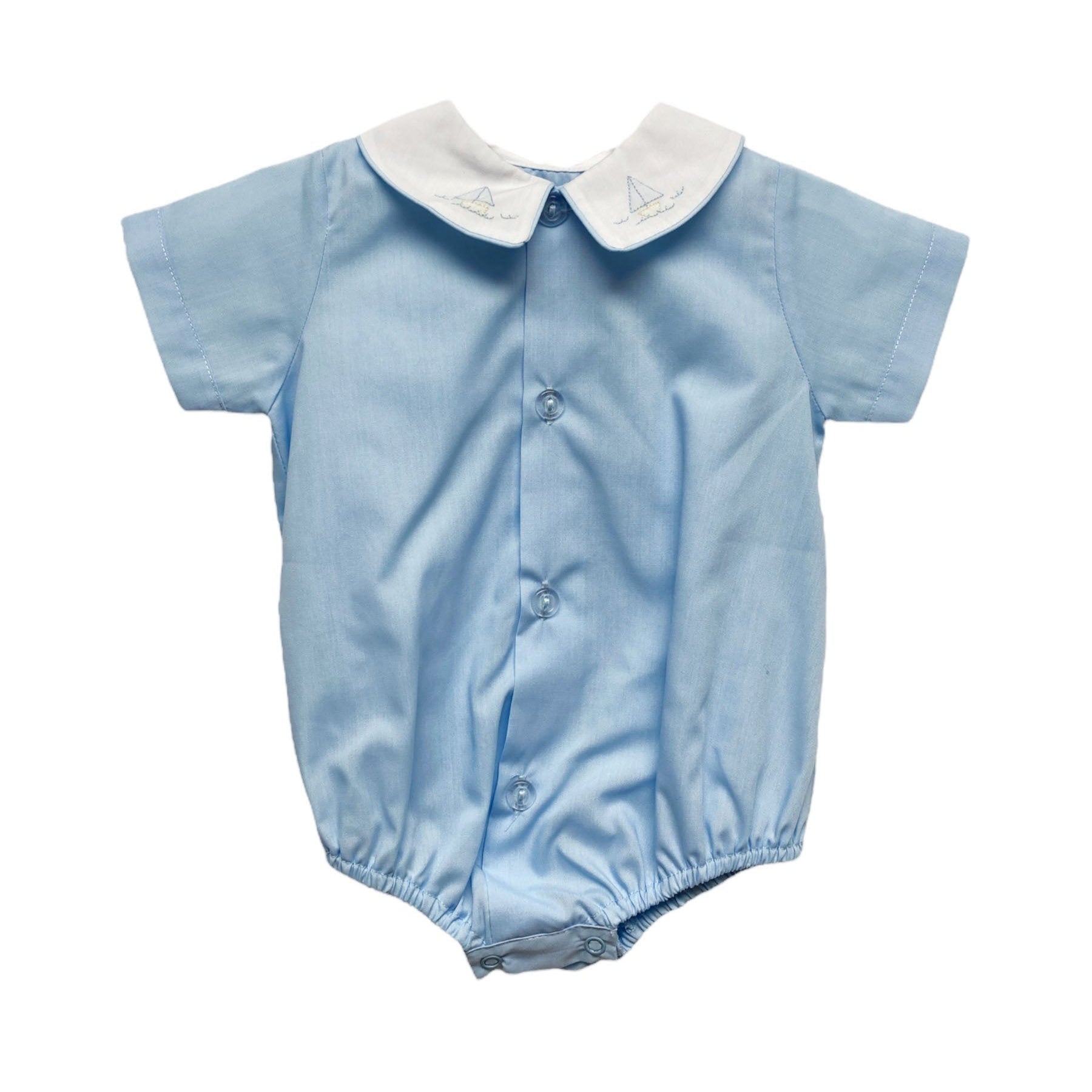 Auraluz Boy Bubble Blue Boats Shadow Emb 621BBLBOA 5210