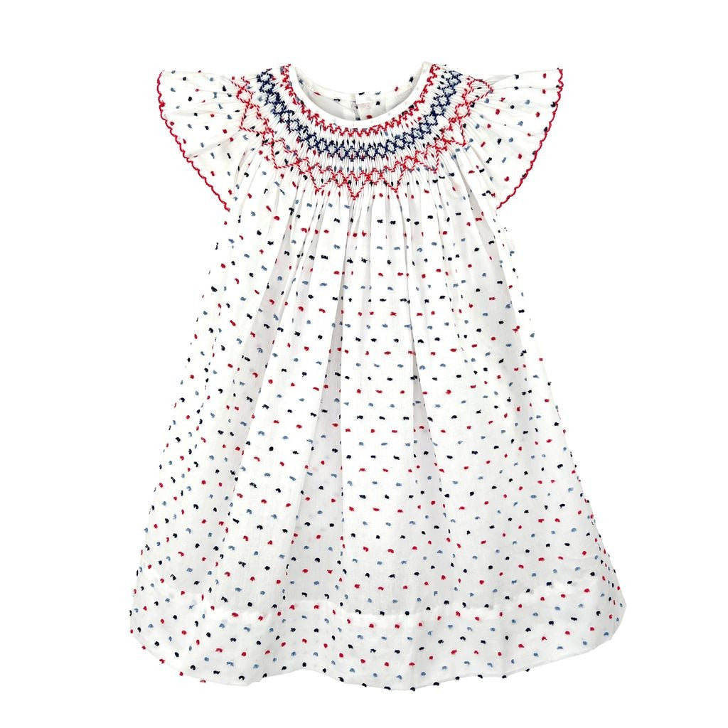 Petit Ami Dress/Bloomer W/Americana Bishop W/Smocking 3209 5212