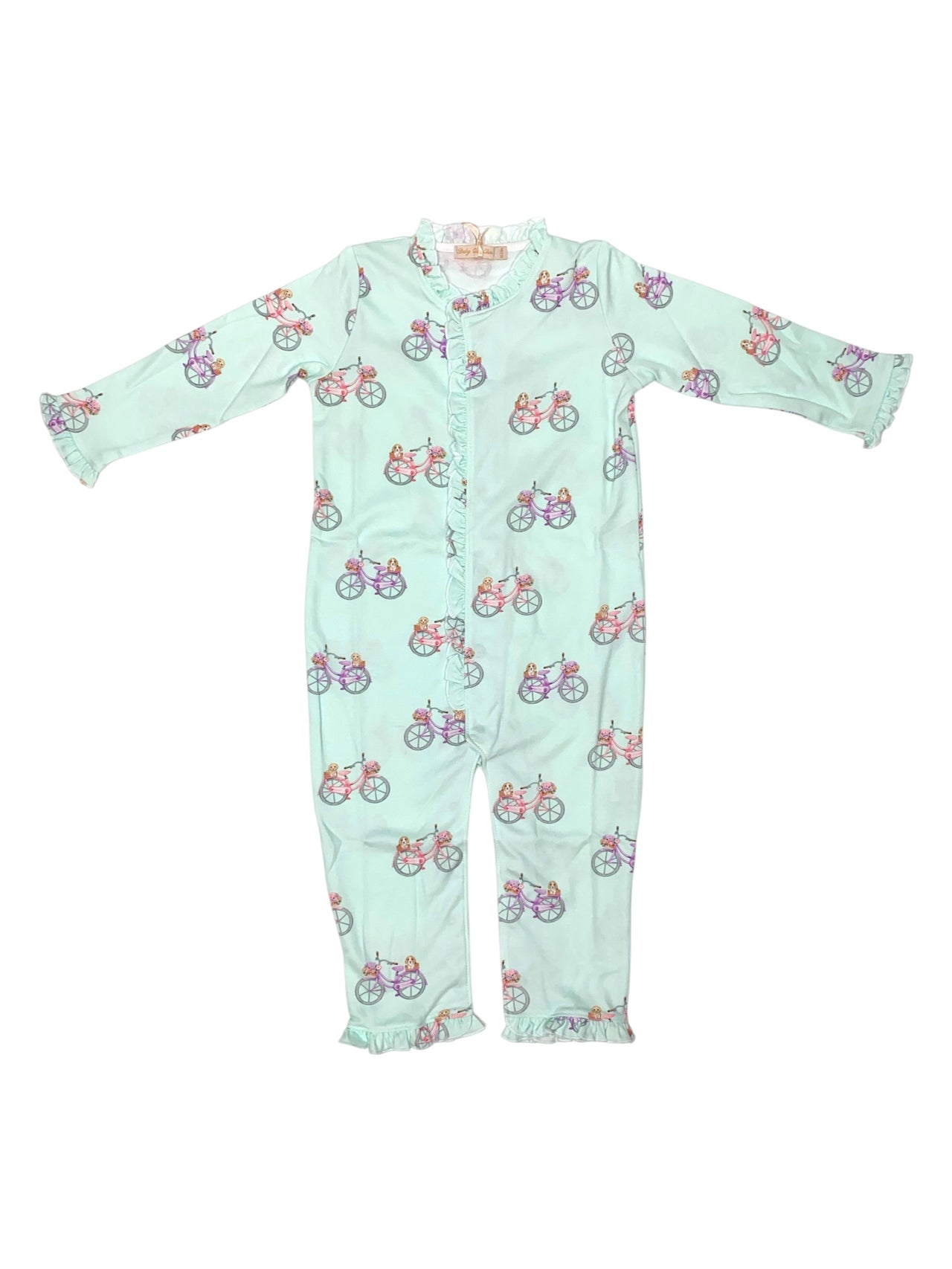 Baby Club Vintage Bikes Coverall W/Ruffles 5201