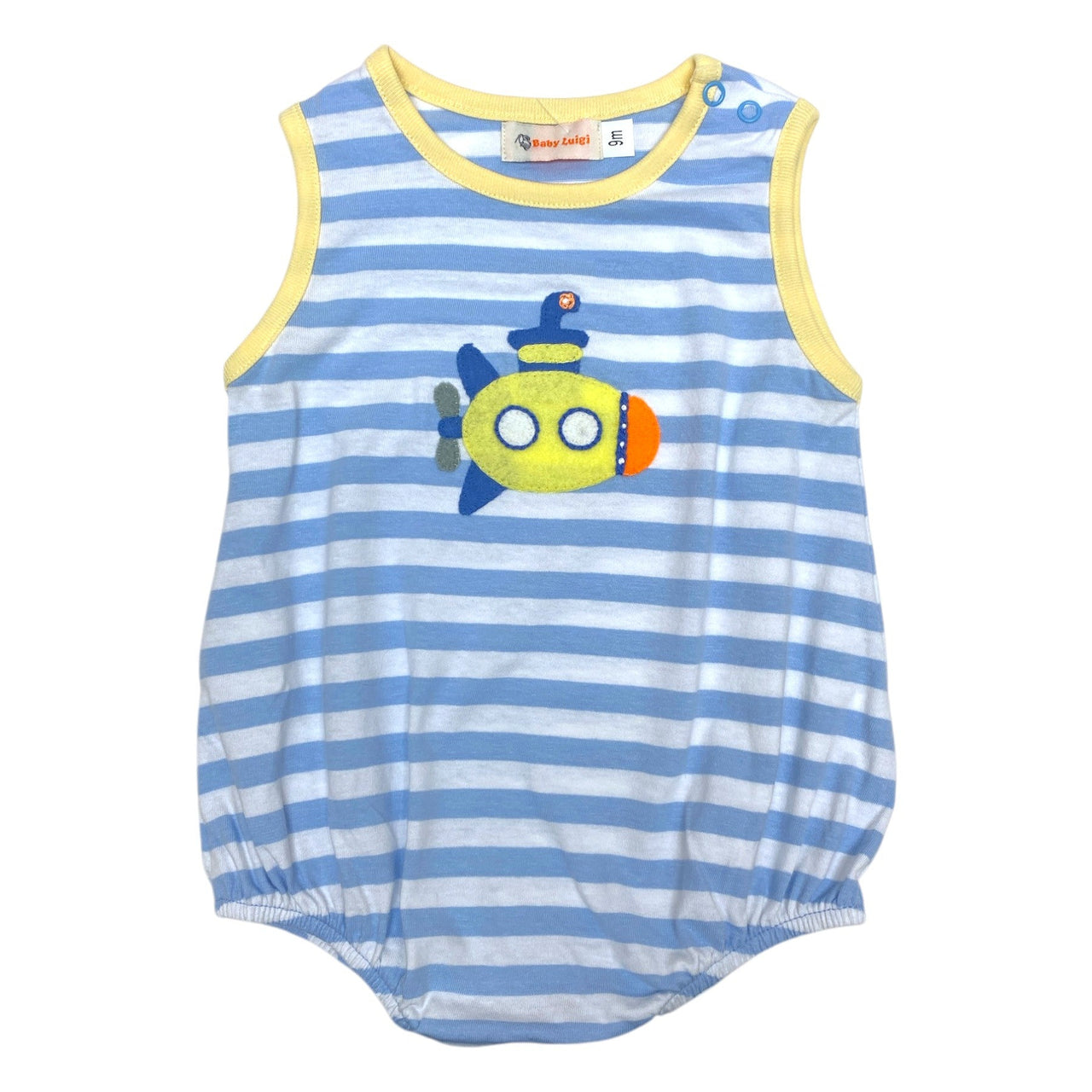 Luigi Striped Sleeveless Romper 5201