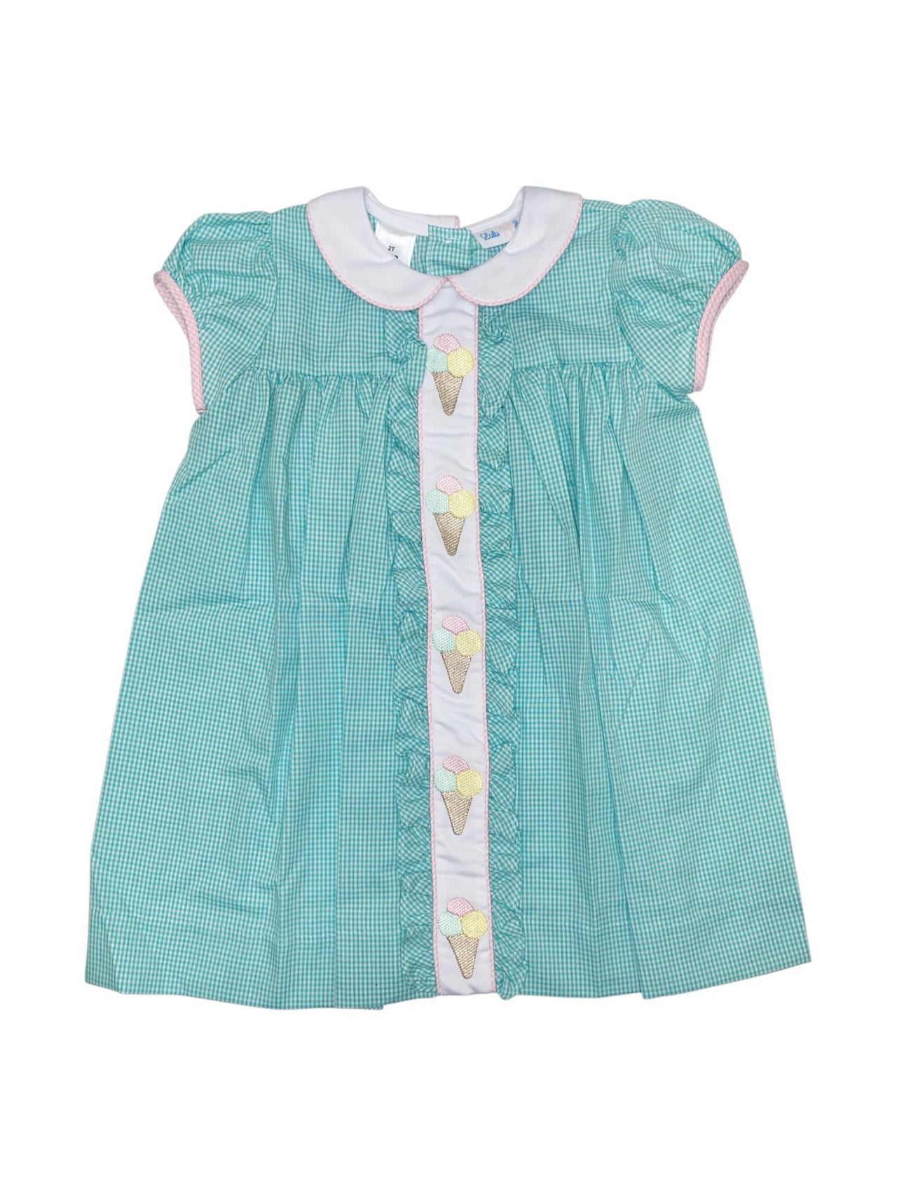 Lulu Bebe ICPO Center Emb Dress W/Ruffle MOLLY-15 5202