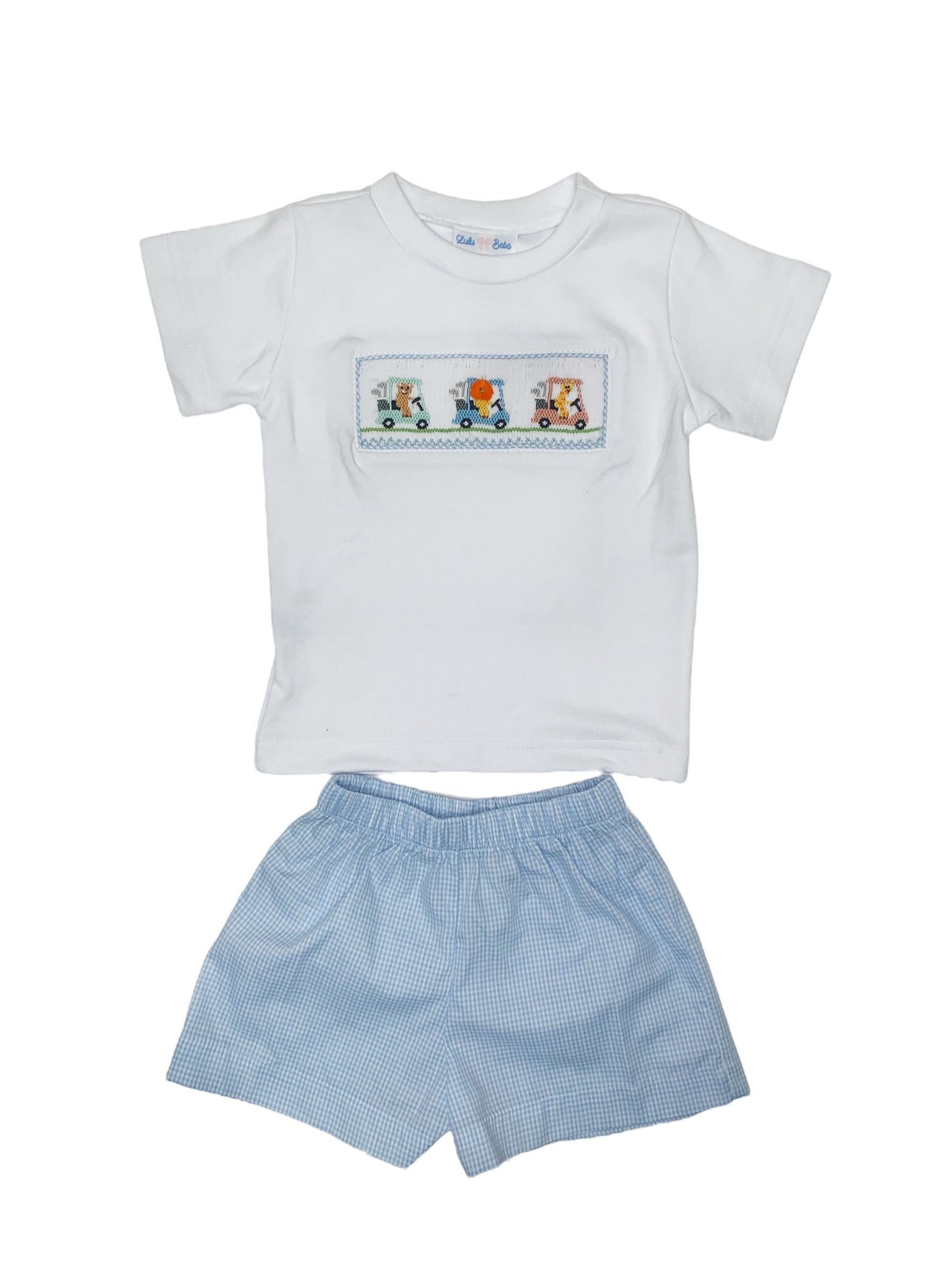 Lulu Bebe GACR Smocked Shortset TOM_12 5202