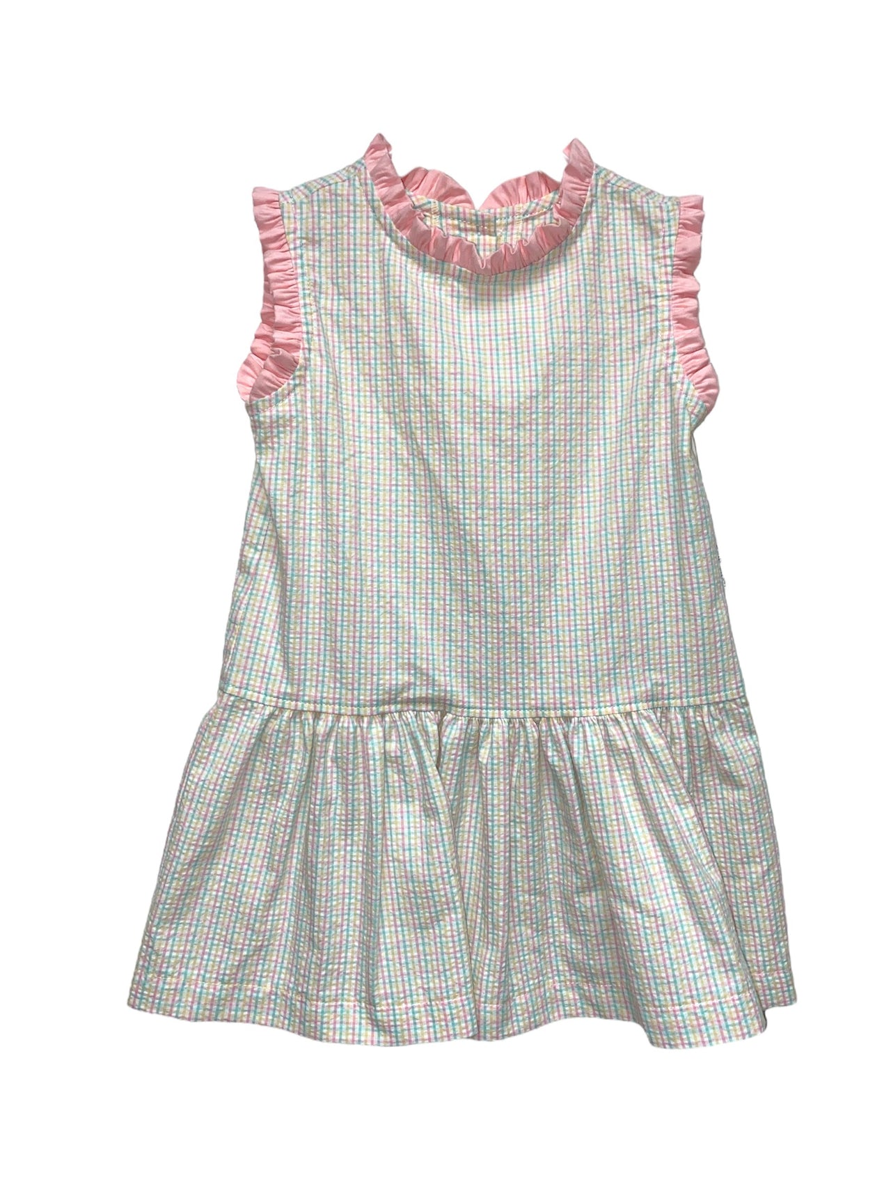 Anvy Kids Pastel Plaid Dropwaist Dress S7124 5202