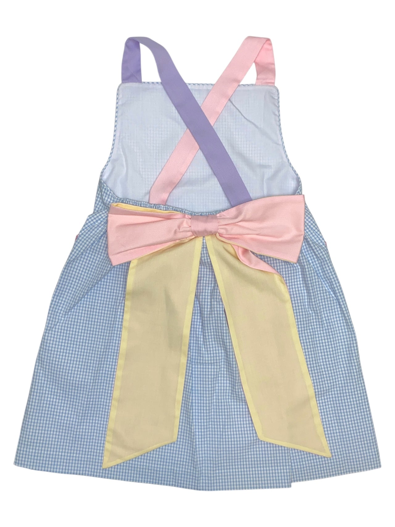 Zuccini Rainbow Skye Dress Light Blue Mini Seersucker 5202