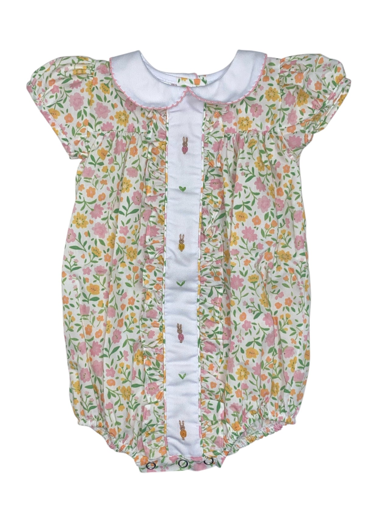 Lulu Bebe Floral Bubble W/ Rabbit Bullion Rabbits Milly-5-SPRF 5202