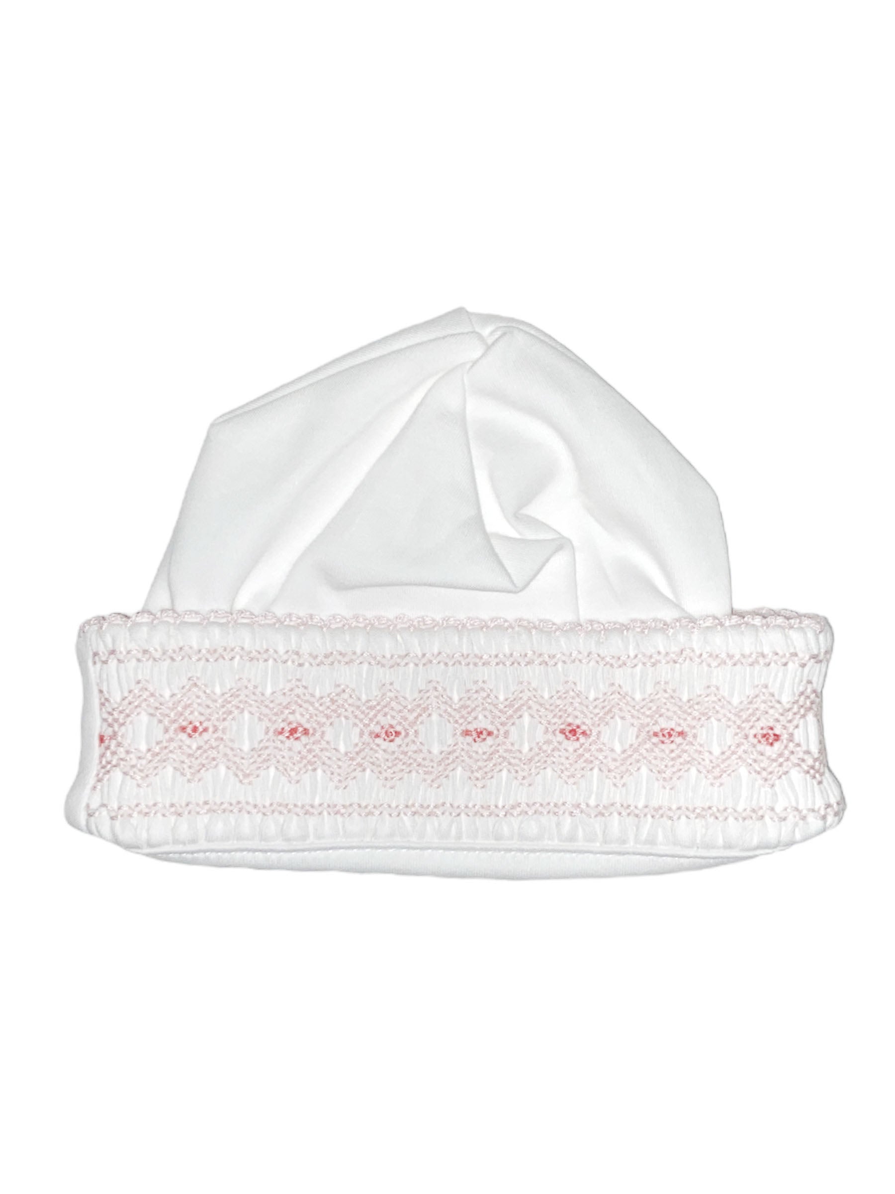 Miocotton White Hat W/Smocking NB 5203