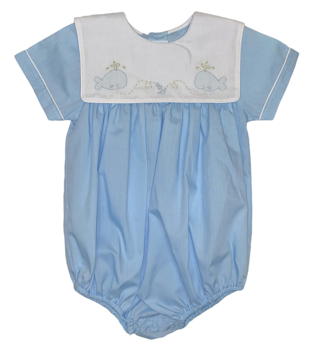 Auraluz Whale Bubble W/Square Collar Blue/White 619 5204