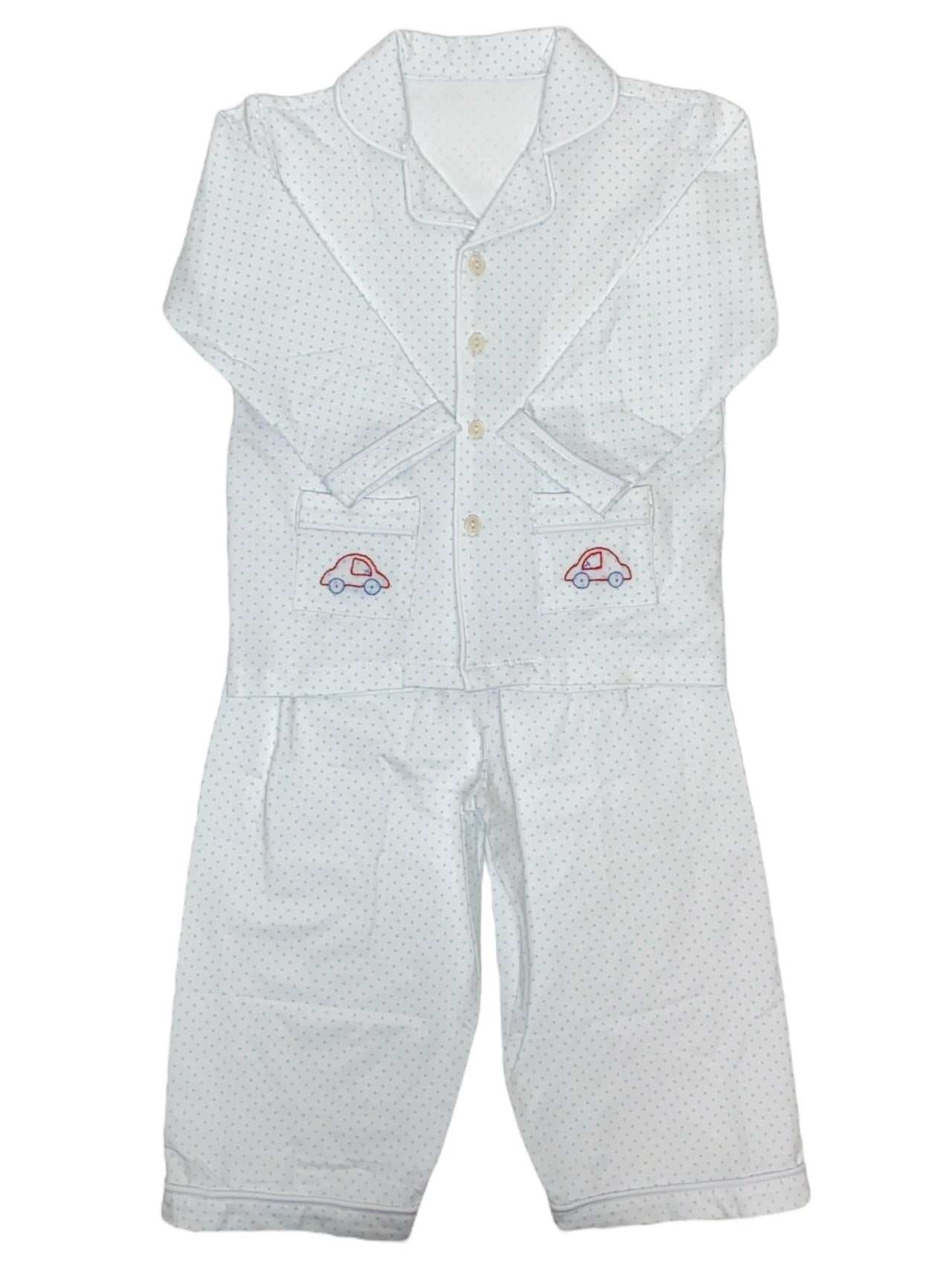 Remember Nguyen White/Blue Landry Pajamas Car PJ-C 5205