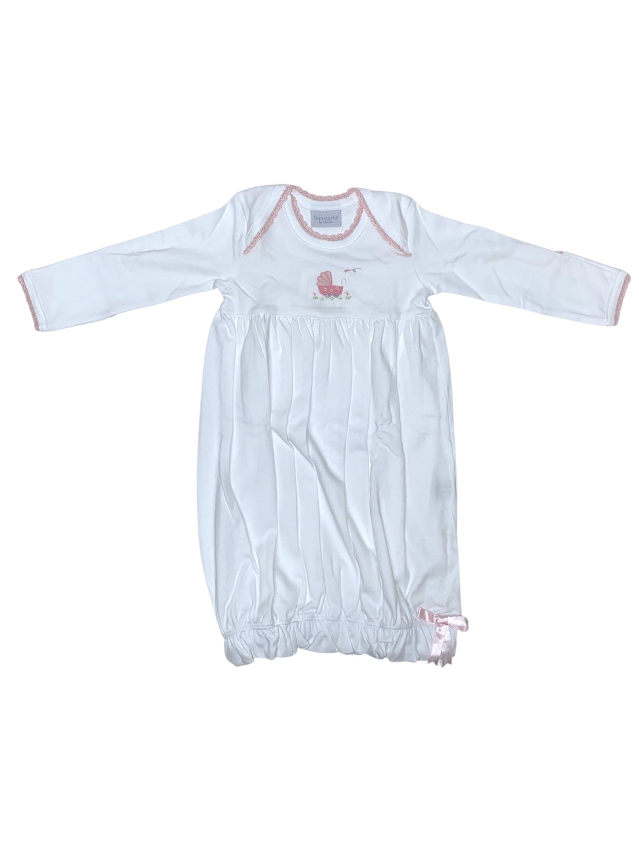 Squiggles Crochet Baby Gown W/Carriage 106/53/01 5207