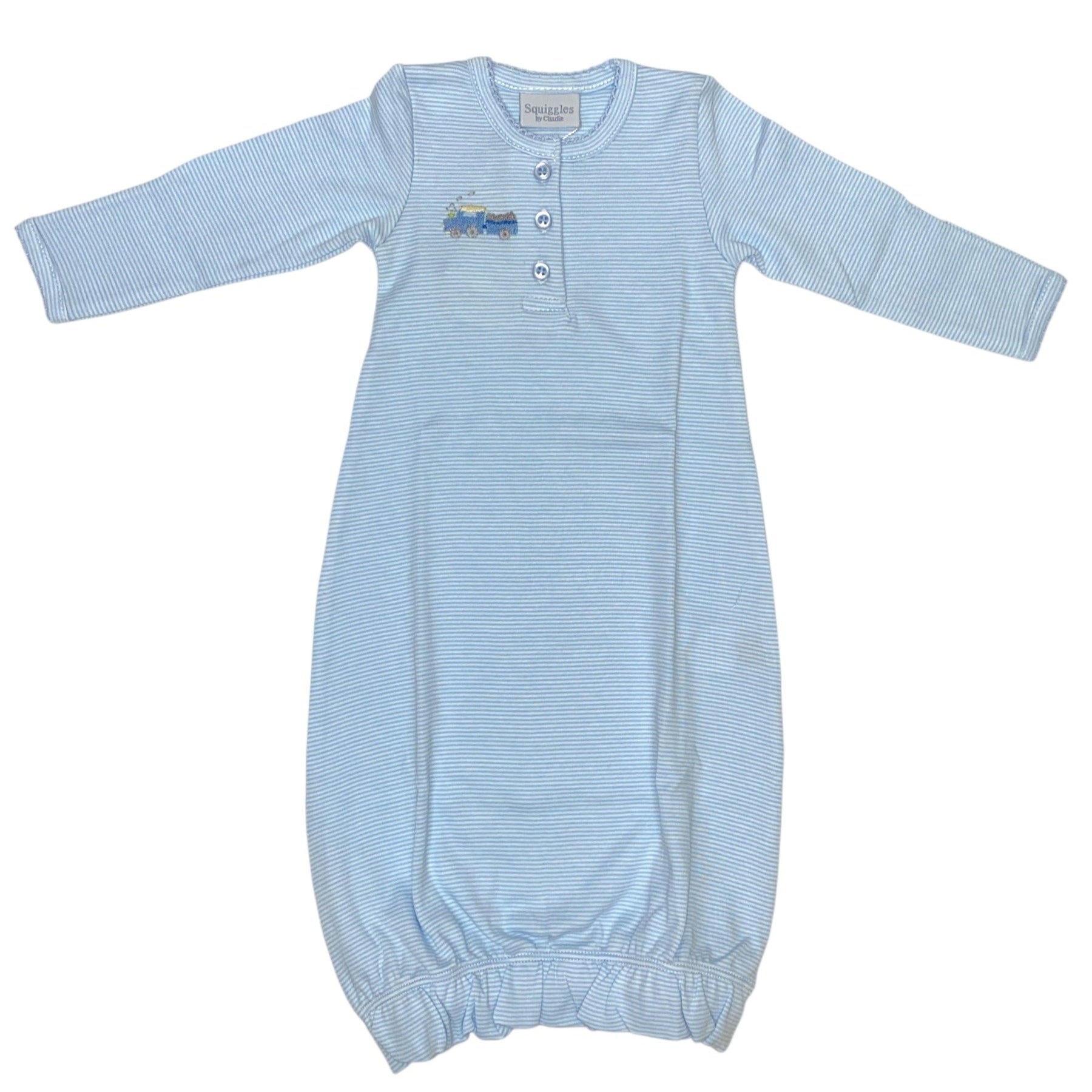 Squiggles Coal Train Button Gown 108/32/53MS 5207