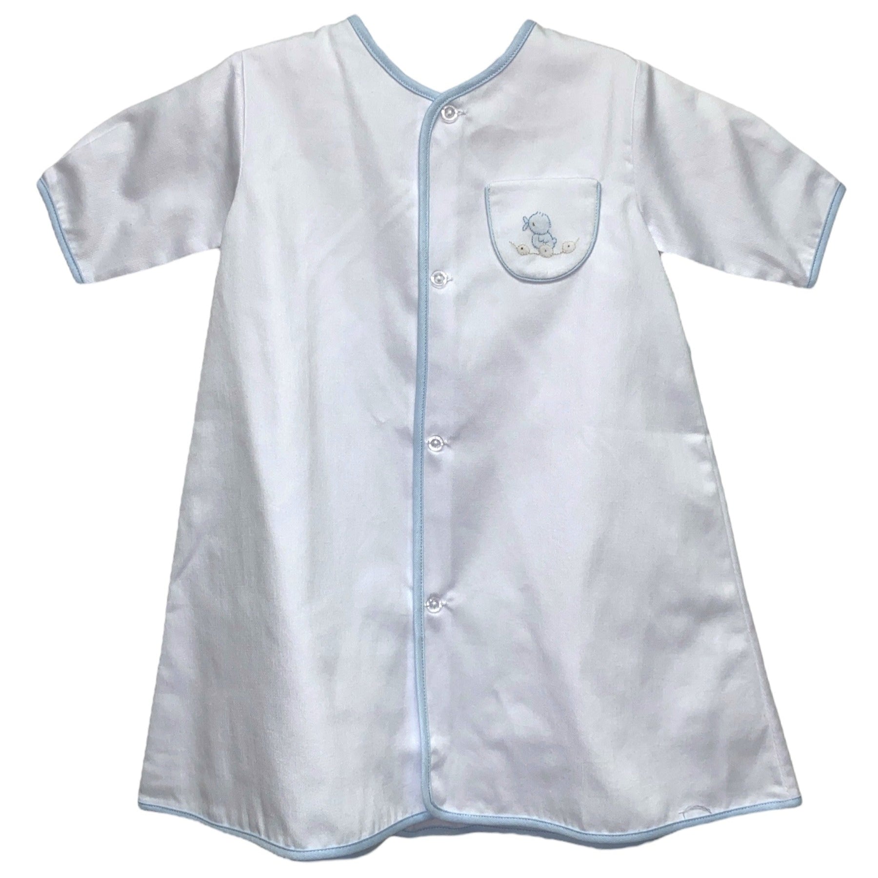 Auraluz  Pique Gown W/ Duck Shadow Emb 376 5207