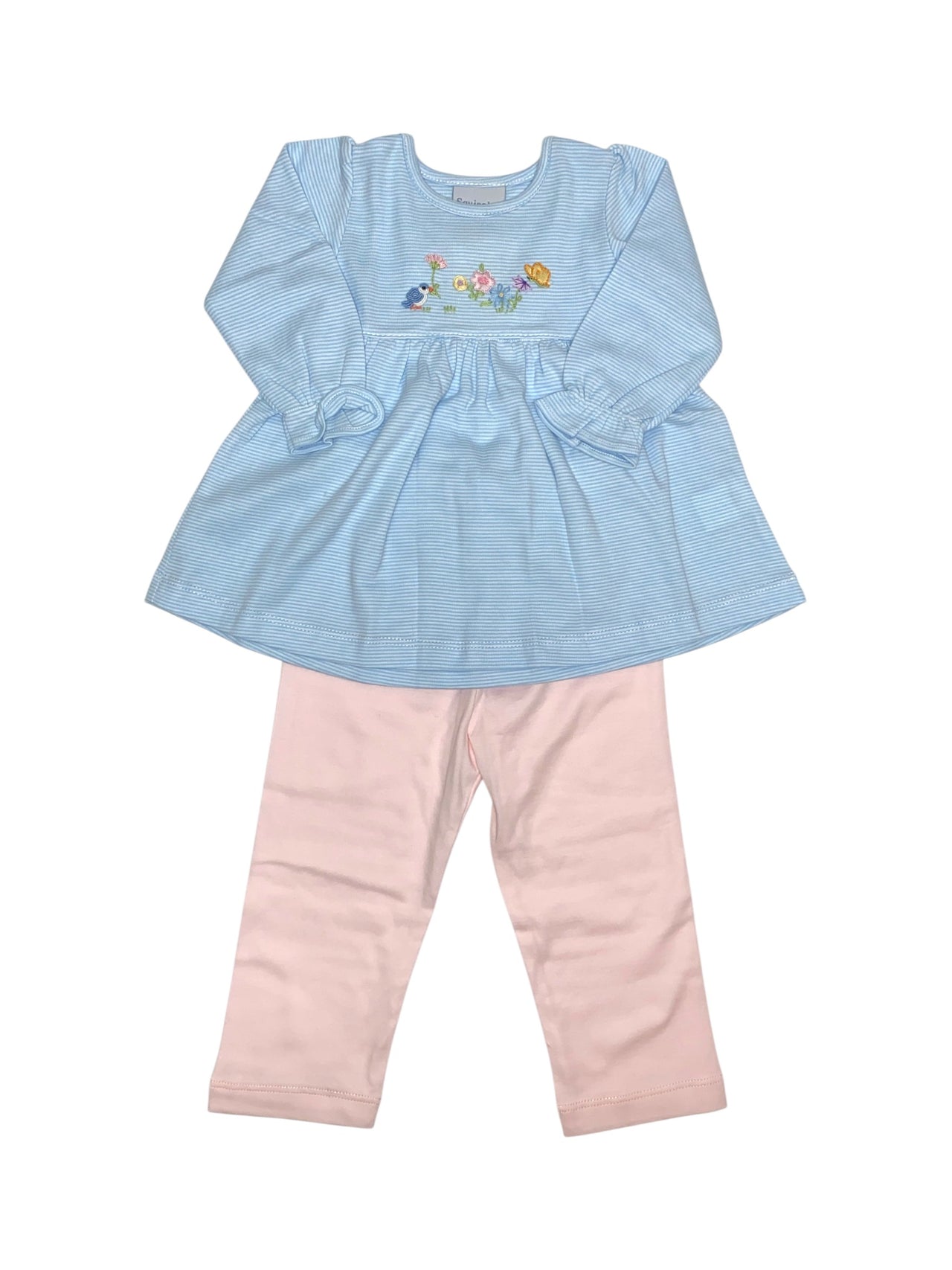 Squiggles Blue Bird Song Top W/46 leggings 338/642/53MS 5208