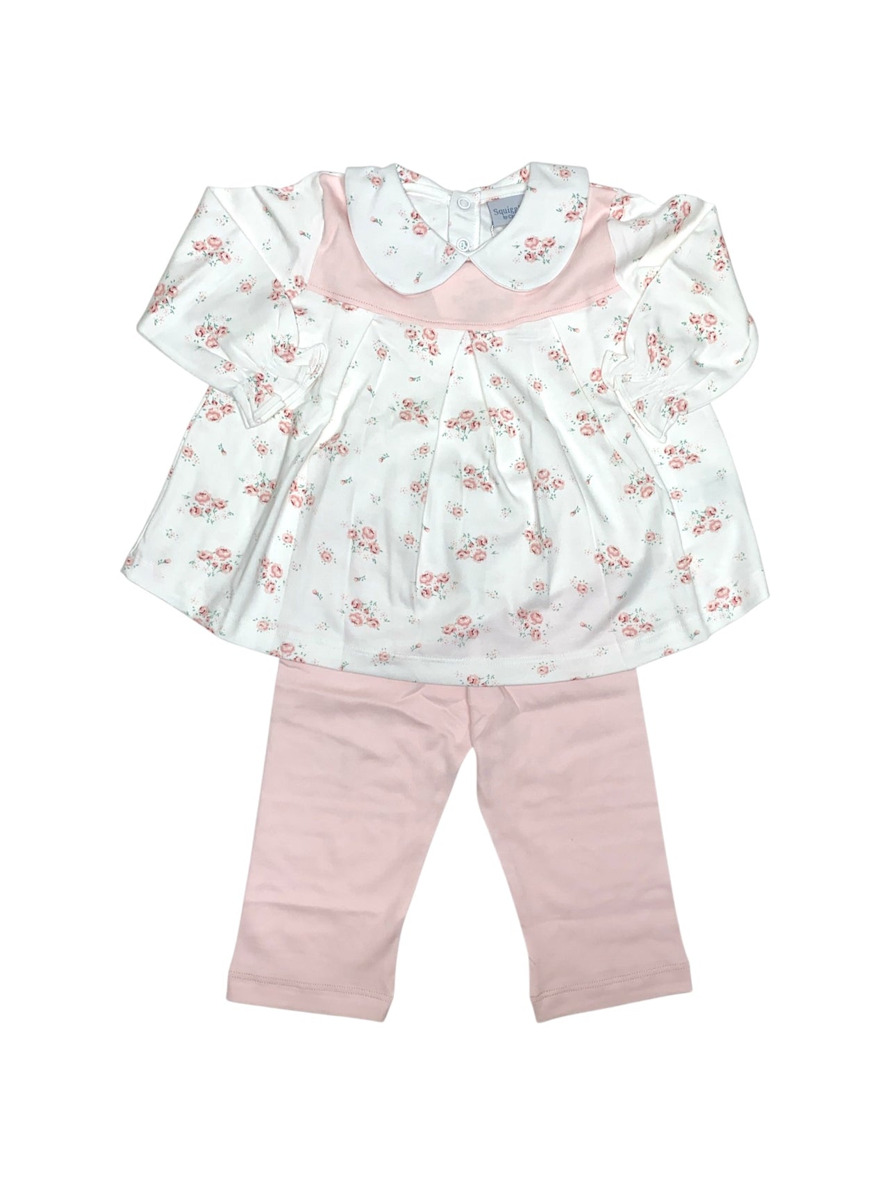 Squiggles Collared Roses Top/46 Yoke & Pant 92 5208