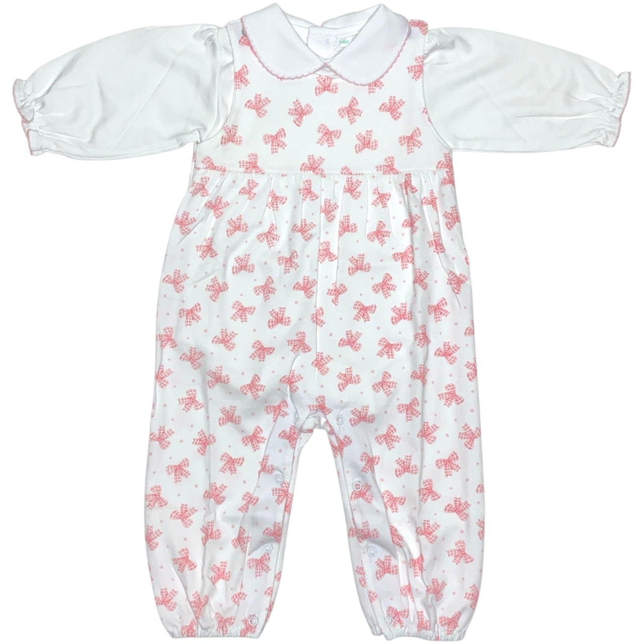 Baby Threads Girls Romper Set Bows White/Pink IF-0042S2 5208