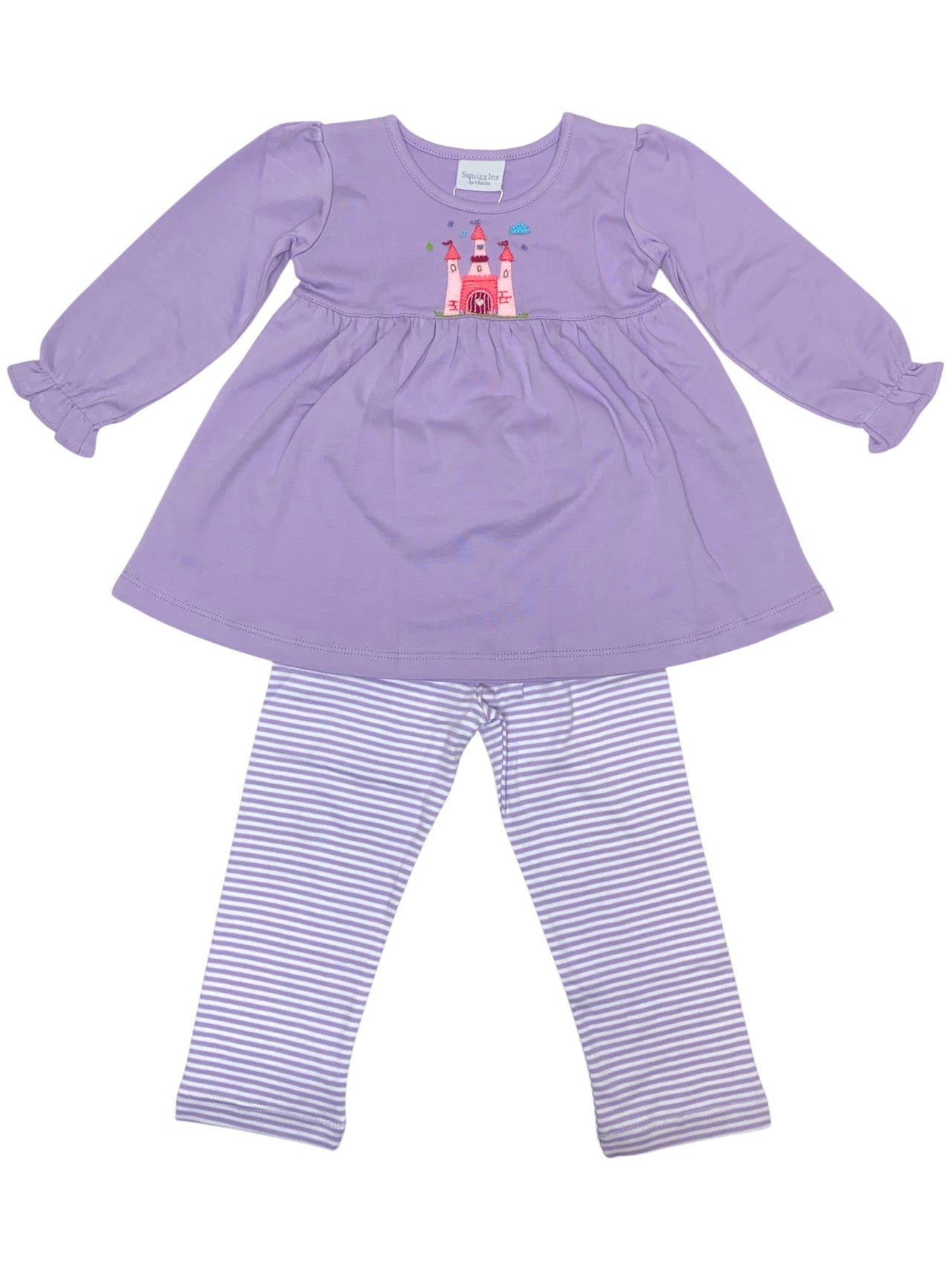 Squiggles Top 25/2501 Leggings Girls 2pc Set Storybook Castle 338/P482 5208