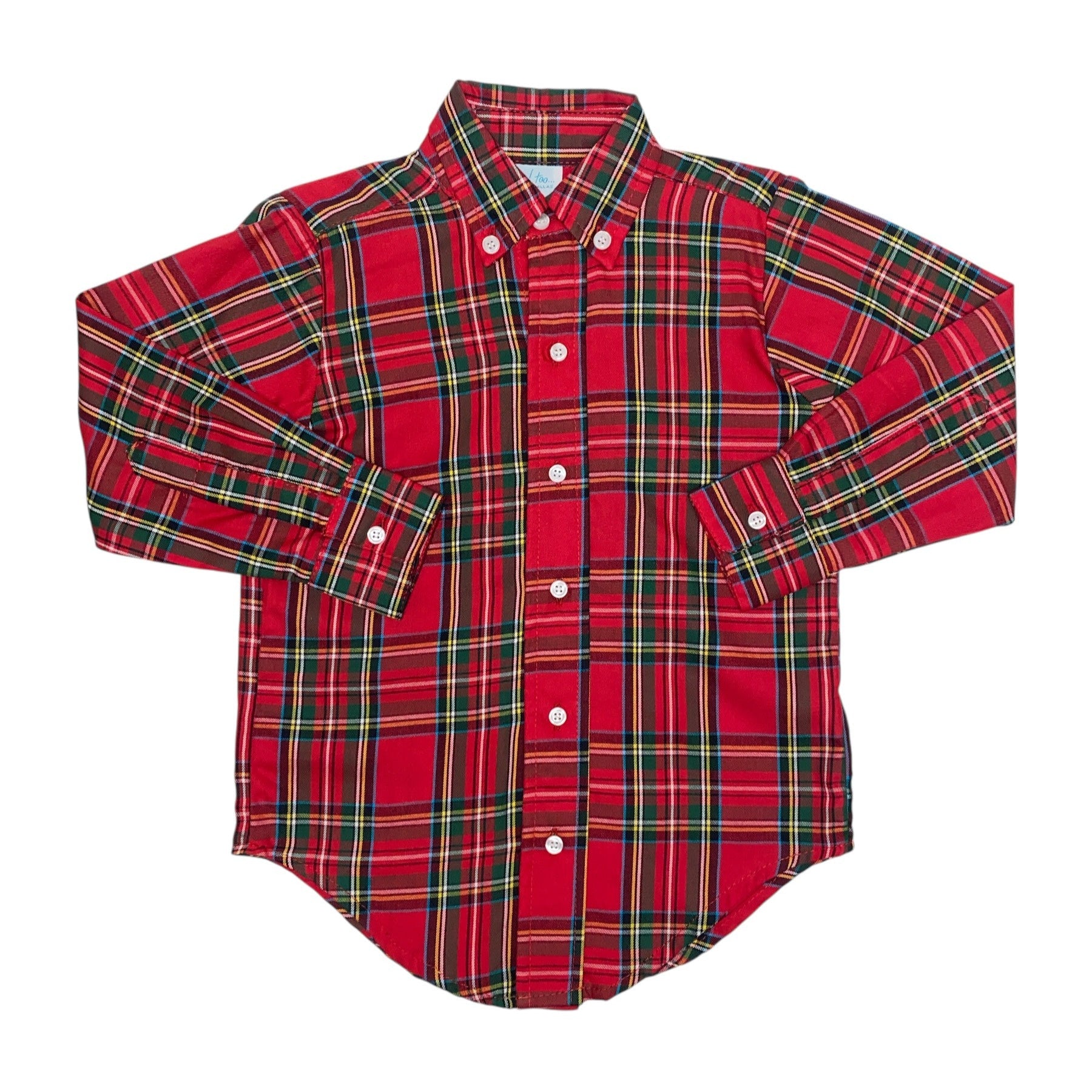Funtasia Too Button Down Shirt HW Plaid 75902 5208