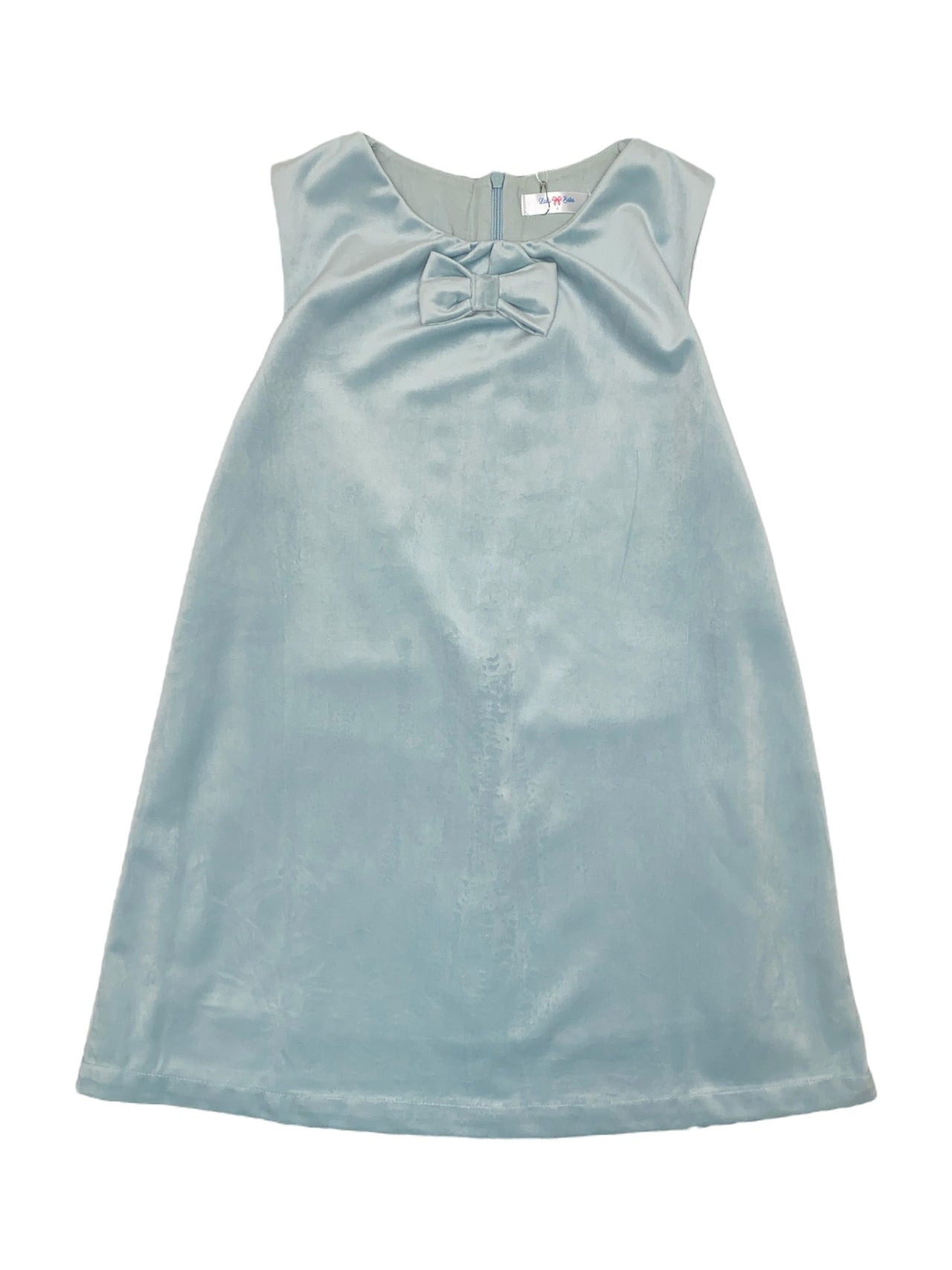 Lulu Bebe Ice Blue Velvet Dress Amelia 5208