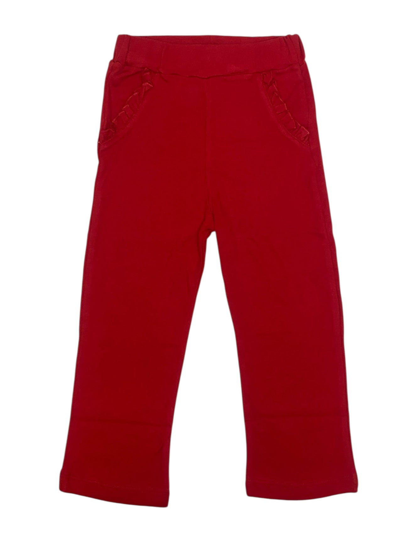 Luigi Girl Straight Pants W/Ruffle Pockets Solid IP058 5208