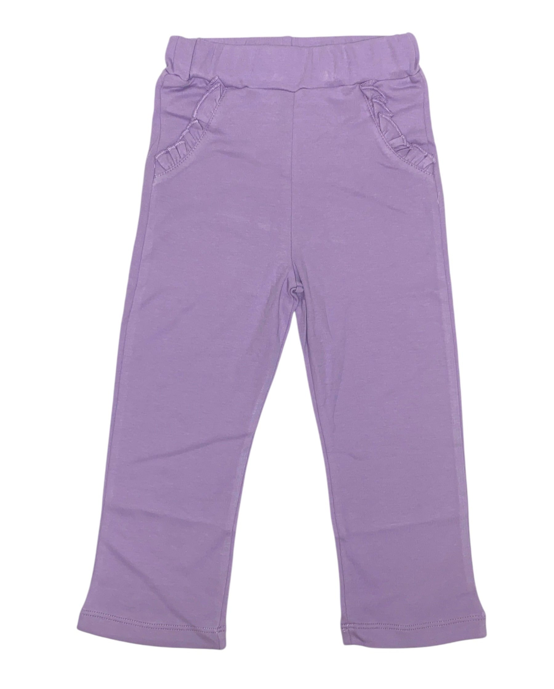 Luigi Girl Straight Pants W/Ruffle Pockets Solid IP058 5208