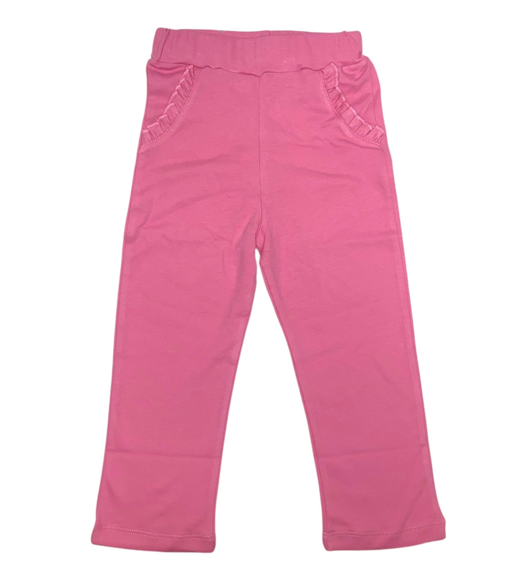 Luigi Girl Straight Pants W/Ruffle Pockets Solid IP058 5208