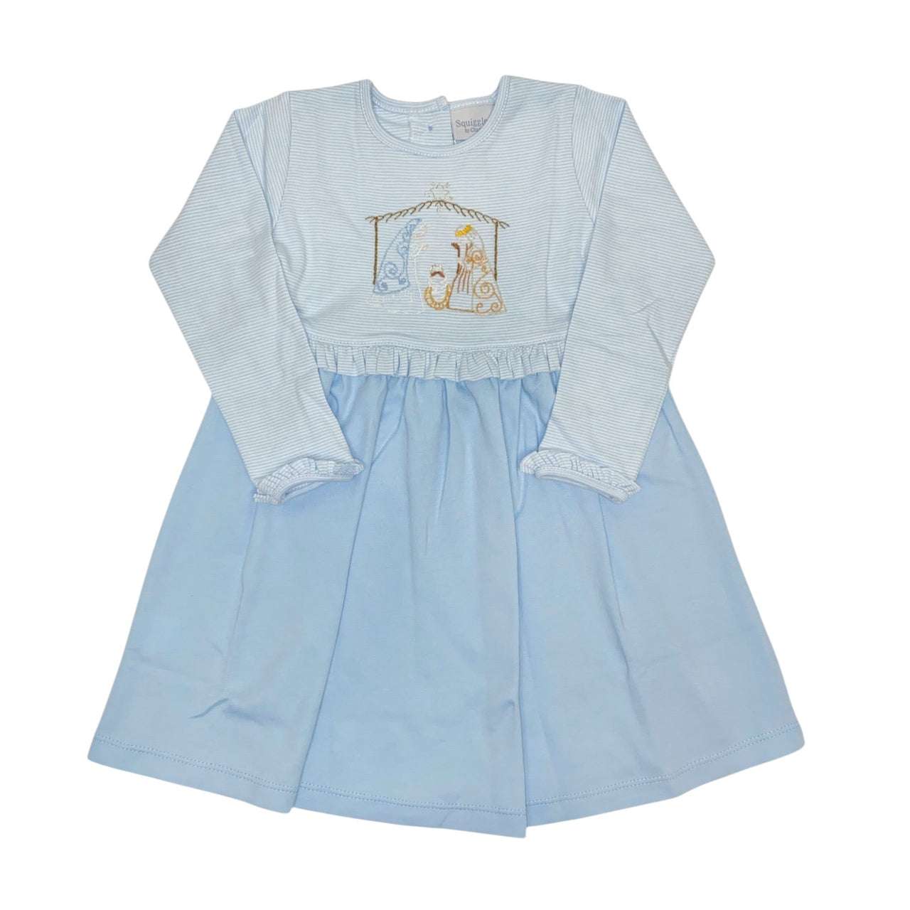 Squiggles Silent Night L/S Dress W/Ruffles No pockets 216/597  5211