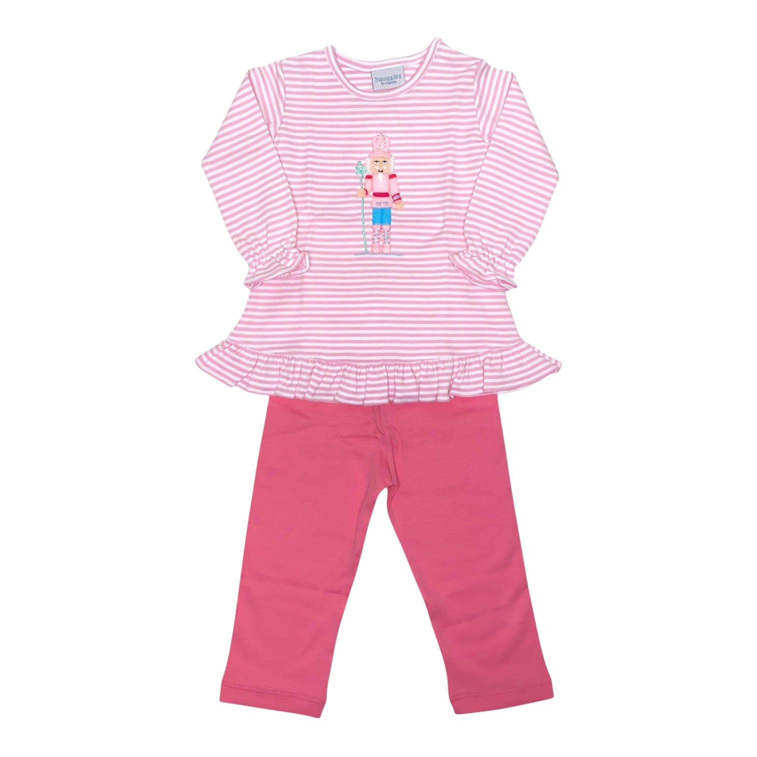 Squiggles Nutcracker Pink/White Stripe W/Pink Legging  337/P563 5211