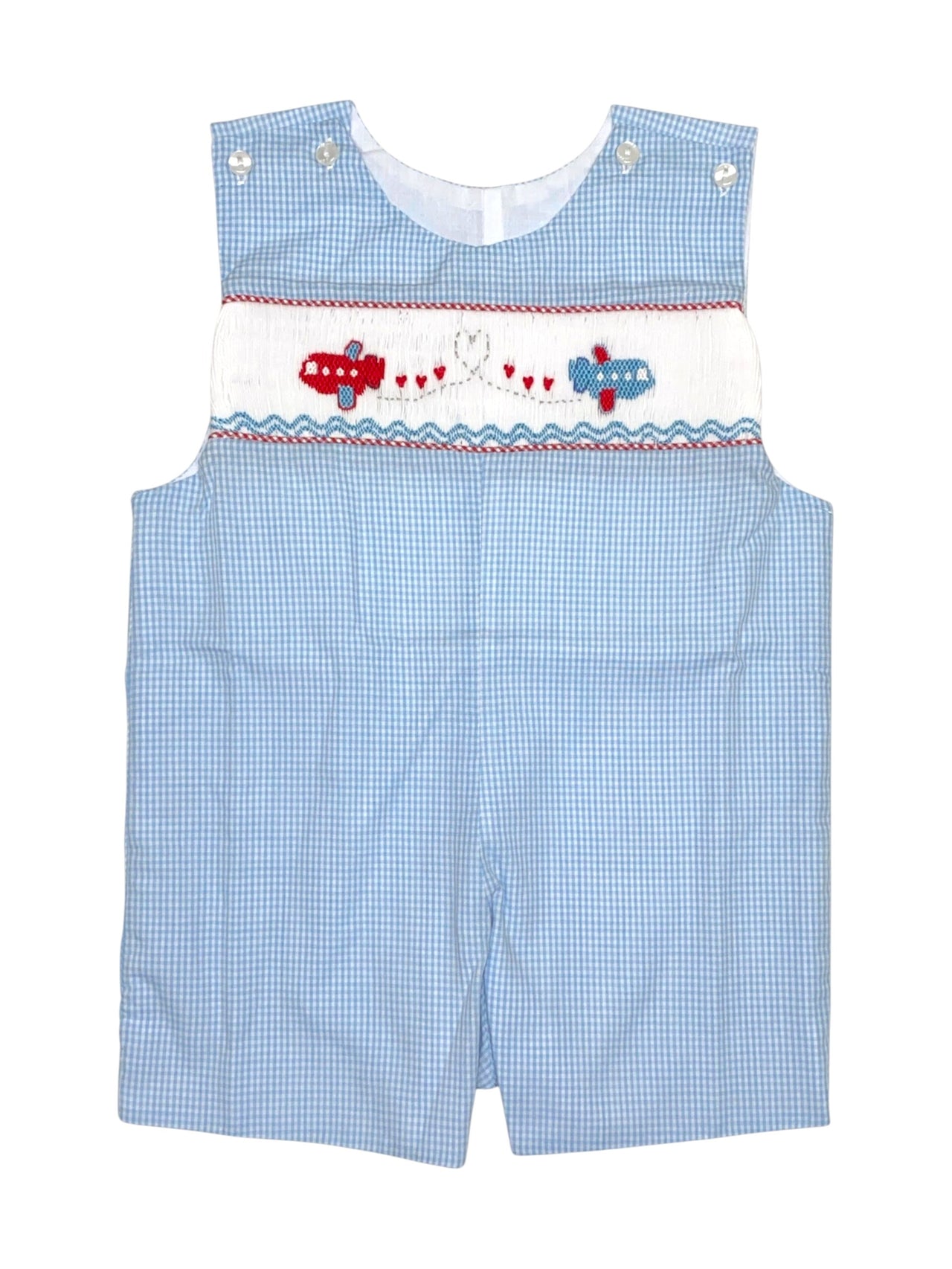 Lulu Bebe Valentine Air Show Smocked Shortall Pete-29-VAIR 5212