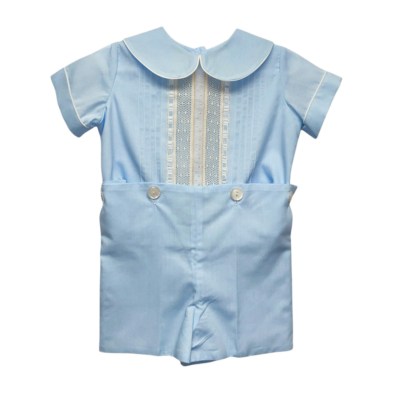 Treasured Memories Blue/Ecru Button On Short Set S2699 5212