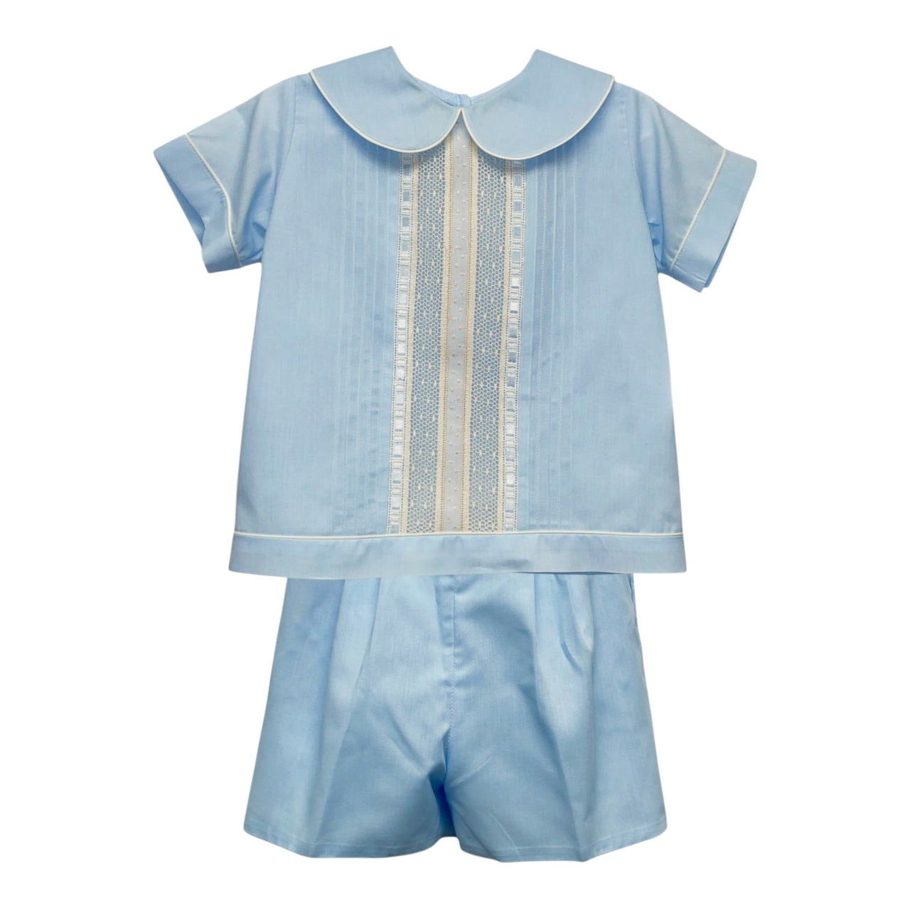 Treasured Memories Blue/Ecru Button On Short Set S2699 5212