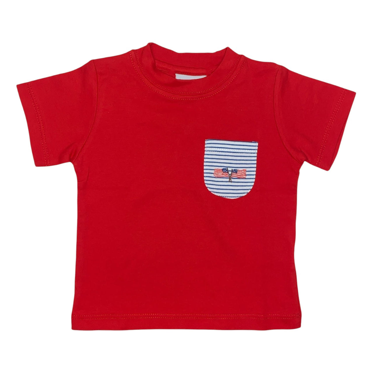Squiggles Crossing Flags S/S Tee Shirt W/0152 Pocket 60P/M709 5301