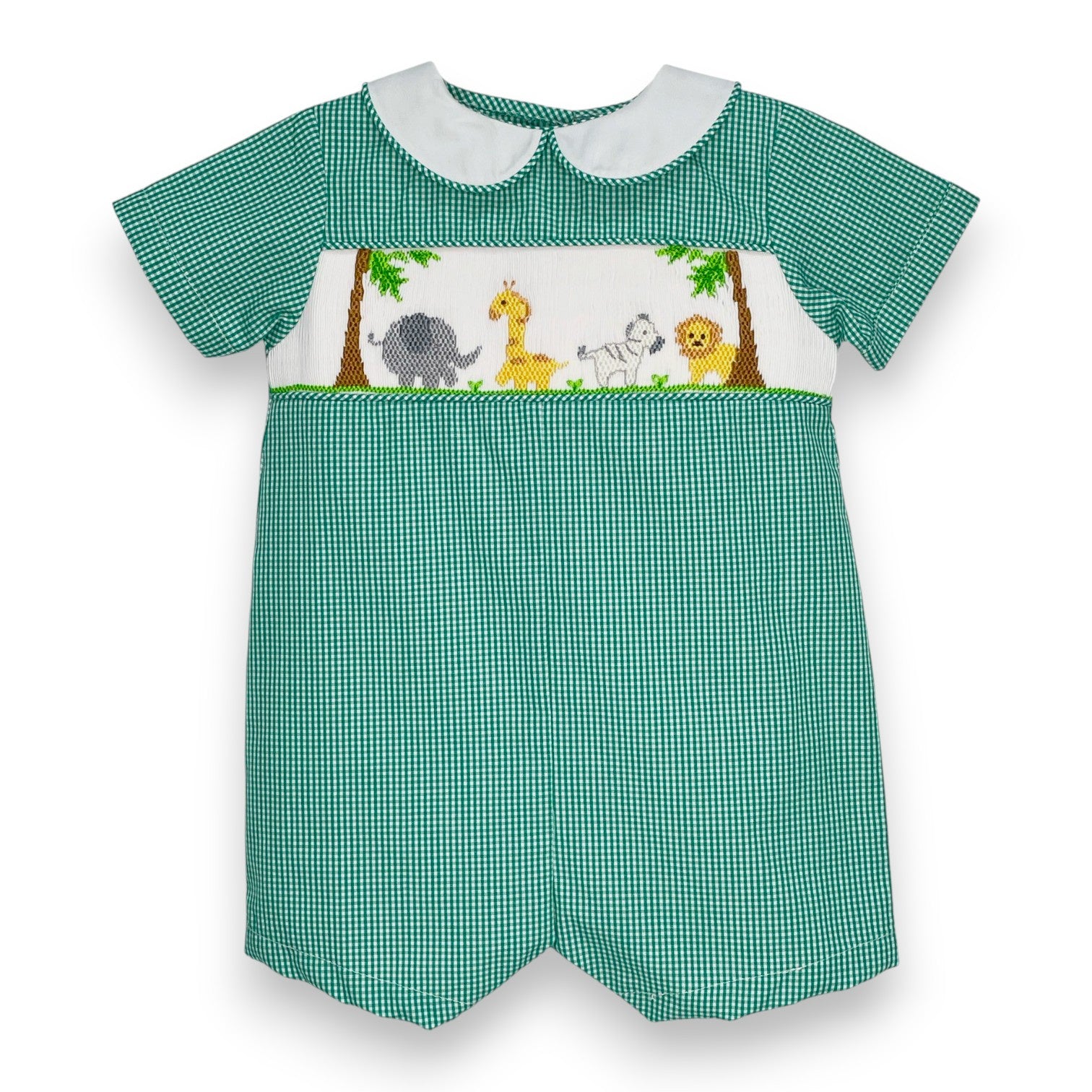 Petit Ami Romper W/Safari Theme Hand Smocking 2532/3532  5308