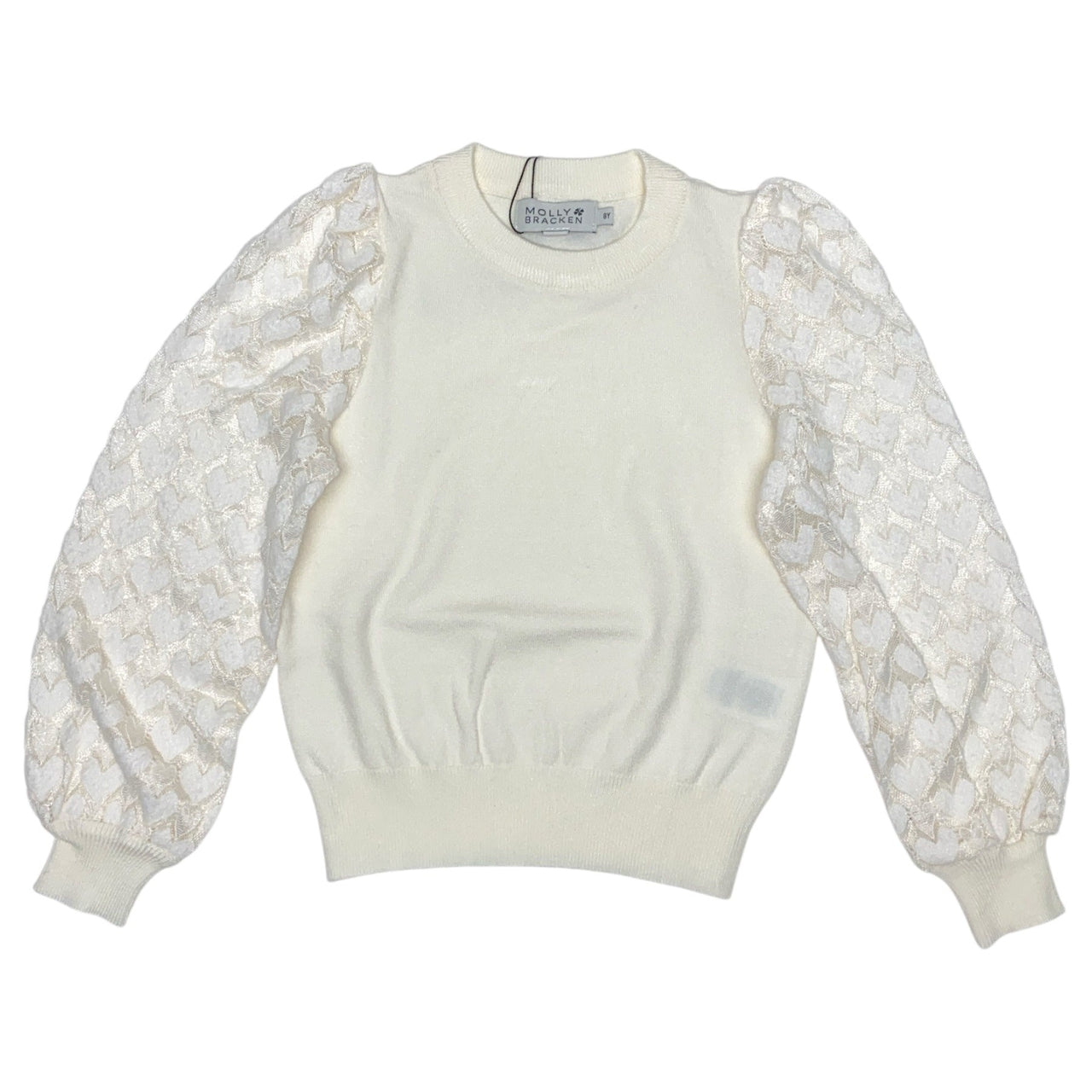 Molly Bracken Girls Knitted Sweater OffWhite MMLAF114DN 5208