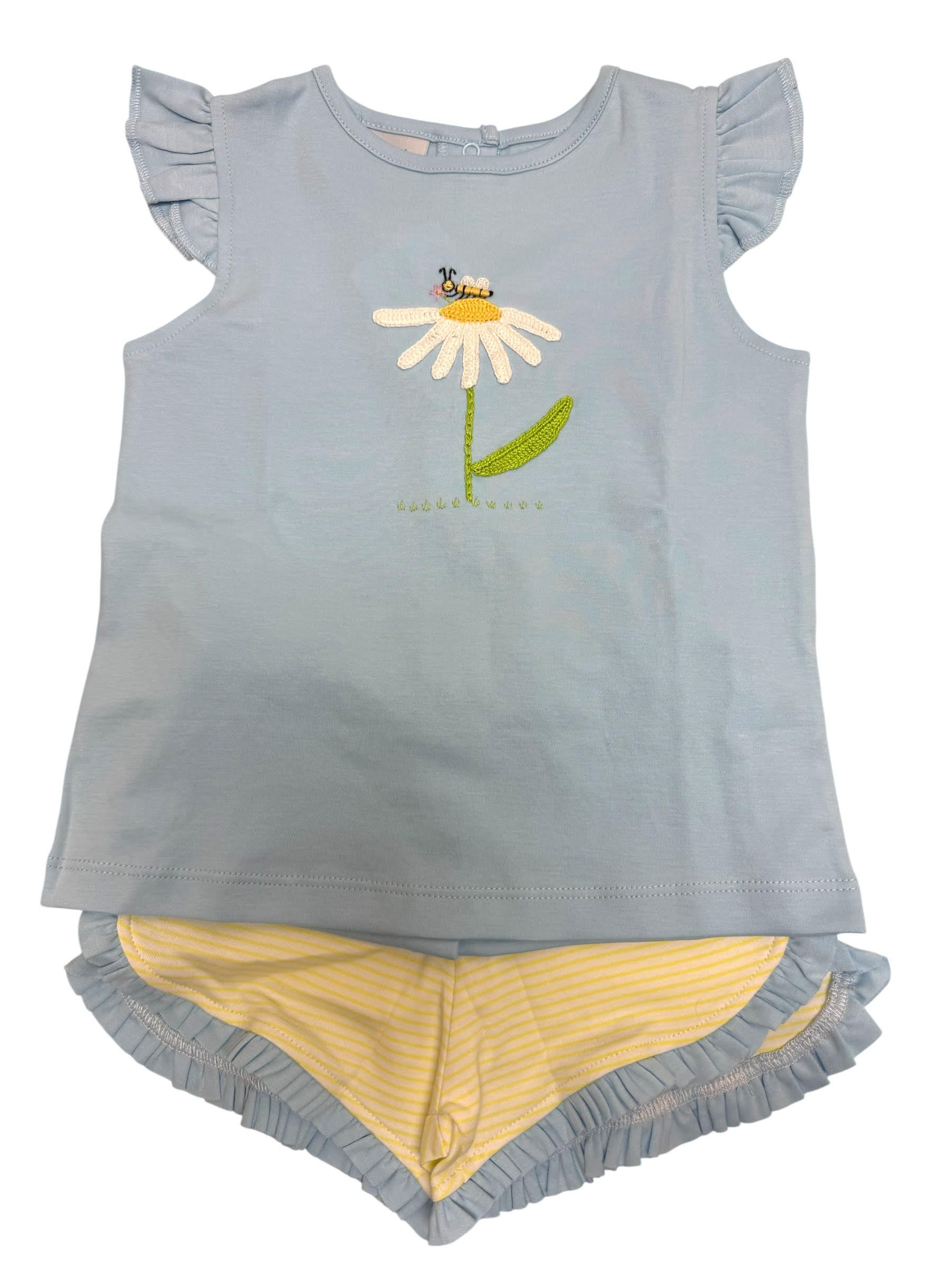 Squiggles Daisy & Bee Butterfly Sleeve Short Set 147/214 5301