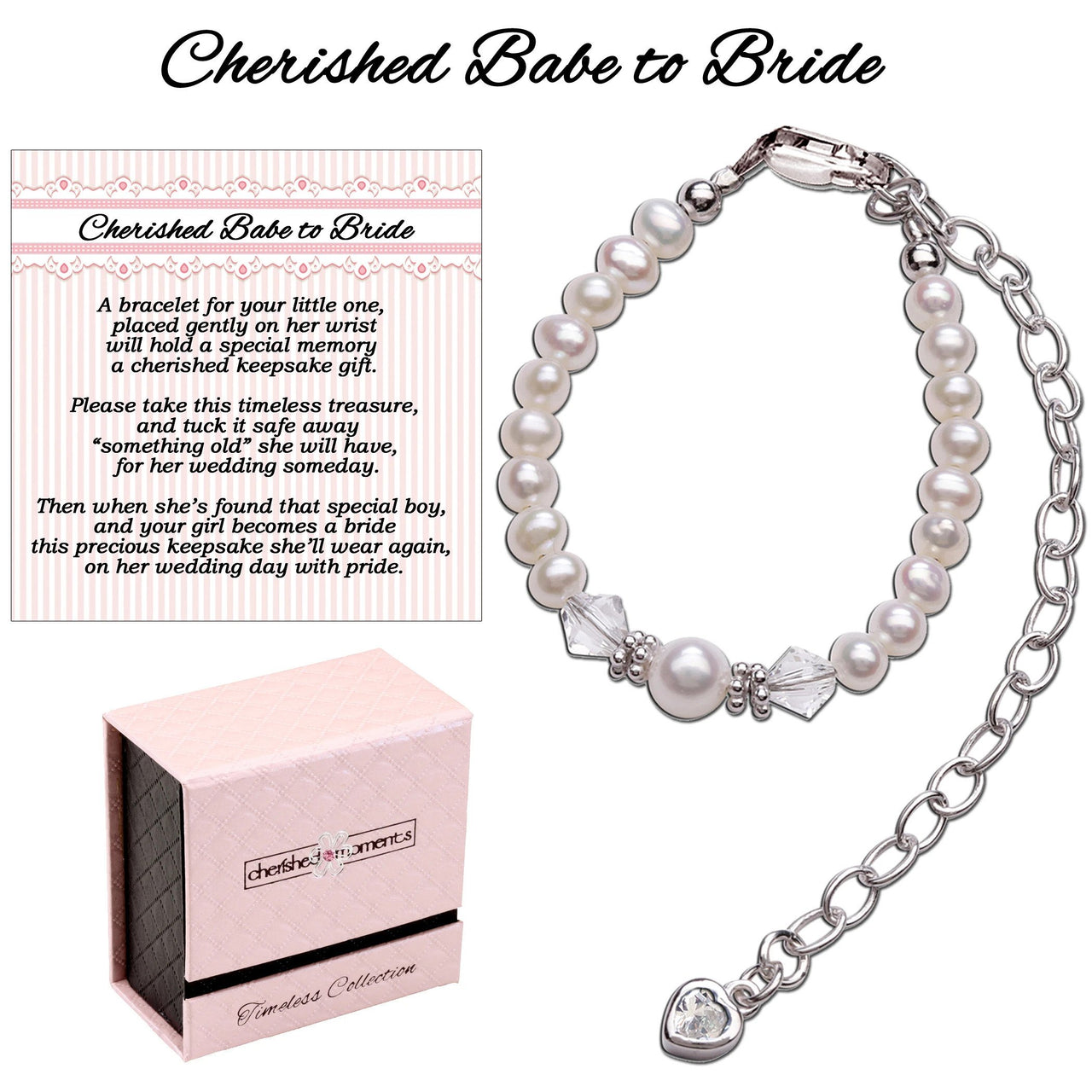 Cherished Moments Babe to Bride Sterling Silver Baby Bracelet (TC-Baby-B-Girl)