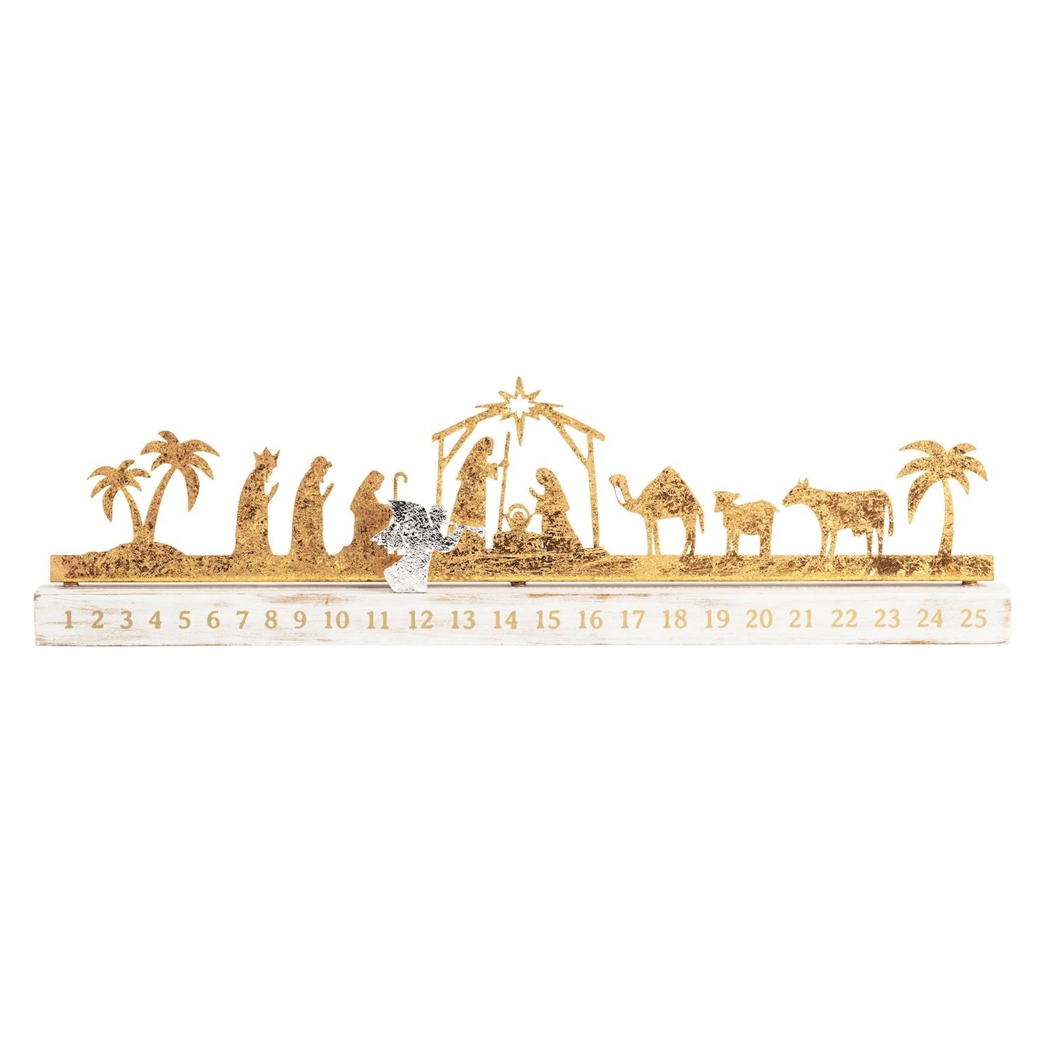 Mud Pie Gold Nativity countdown