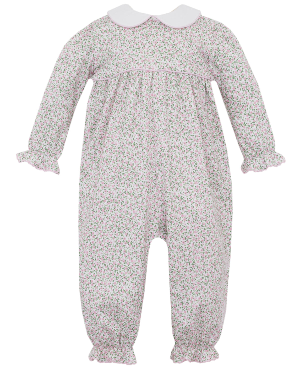 Petit Bebe Carol Pink knit Liberty Floral Girl's Long Footie No Feet L/S 4091G2 5208