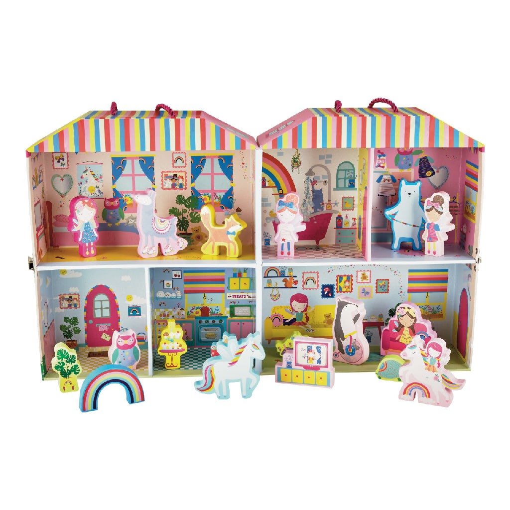 Floss & Rock Rainbow Fairy Playbox w/ Wooden Pieces