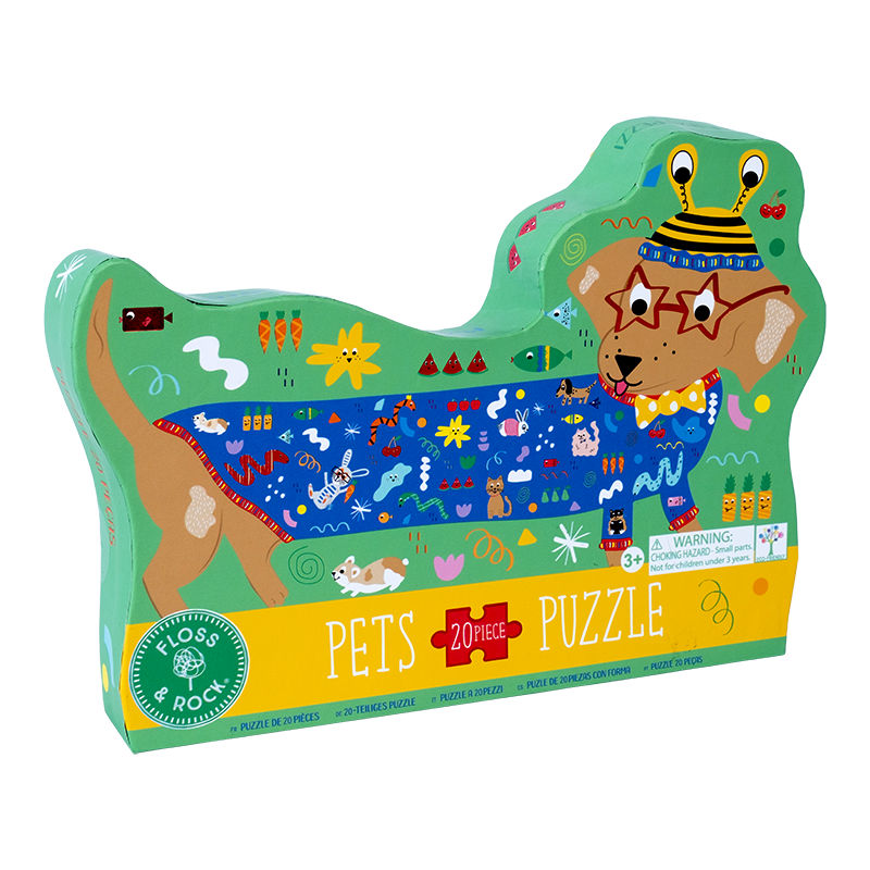 Floss & Rock Pets 20 Piece "Sausage Dog" Shaped Puzzle