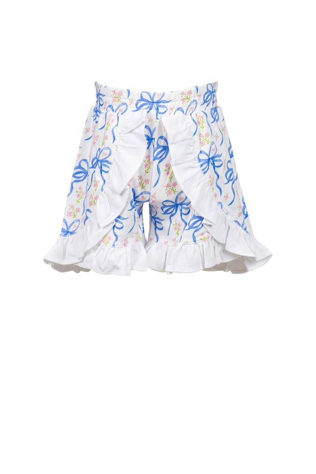 Proper Peony Blossom Bow Ruffle Shorts 5202