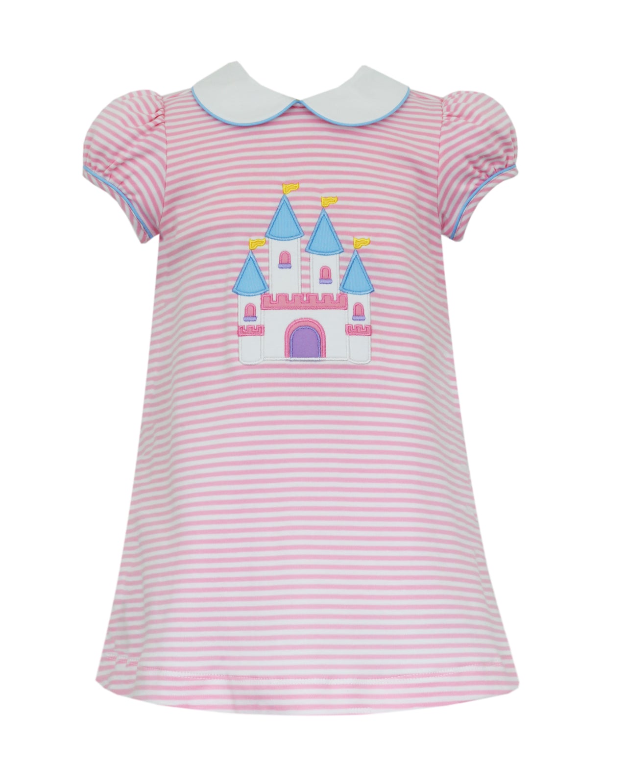 Claire & Charlie Castle Pink Knit Stripe Girl's Dress 5006D-CS24 5103