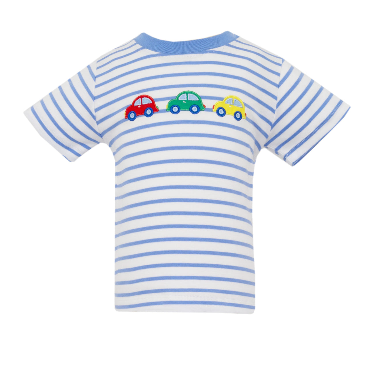 Claire & Charlie Beep Beep Boy's T-Shirt Periwinkle Knit Stripe 5050P-CS25 5201