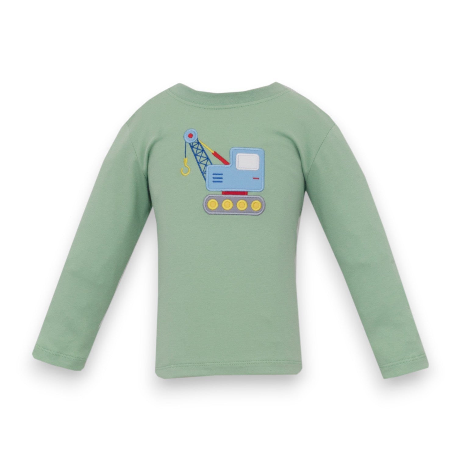 Claire & Charlie Lt Green Knit Boy's T-Shirt L/S Crane 5066PL-CF26 5308