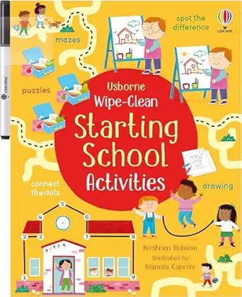 Usborne Starting School Acivities wipe clean
