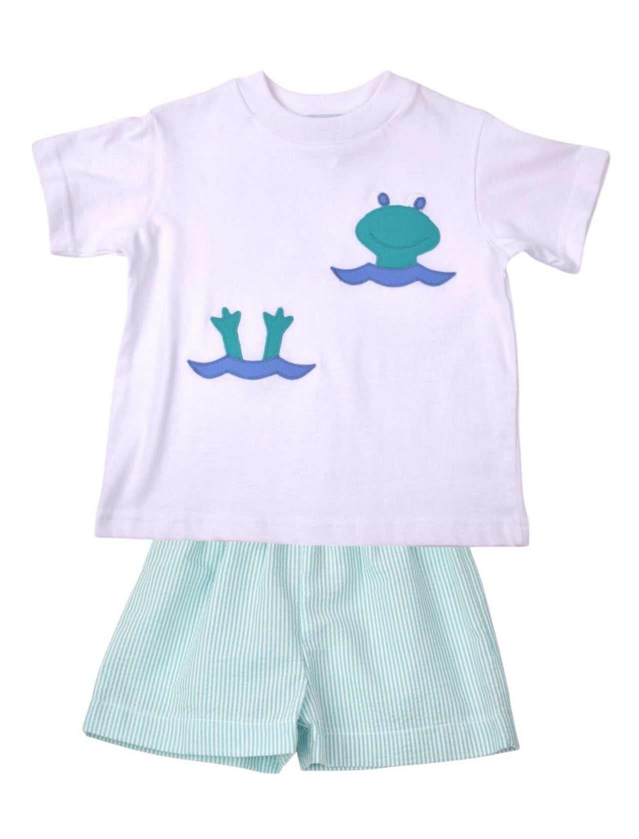 Funtasia Too Frogs Tee Shirt & Green Stripe Shorts 73700/73701 5202