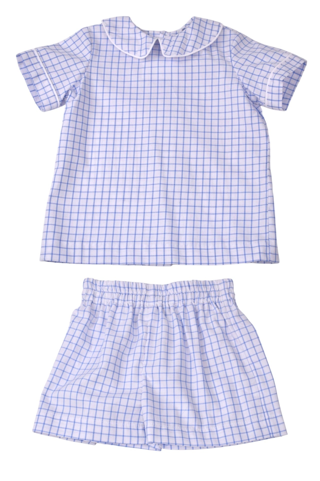 Funtasia Too Blue Check Boy's Shirt & Shorts 73000B-73025B 5112