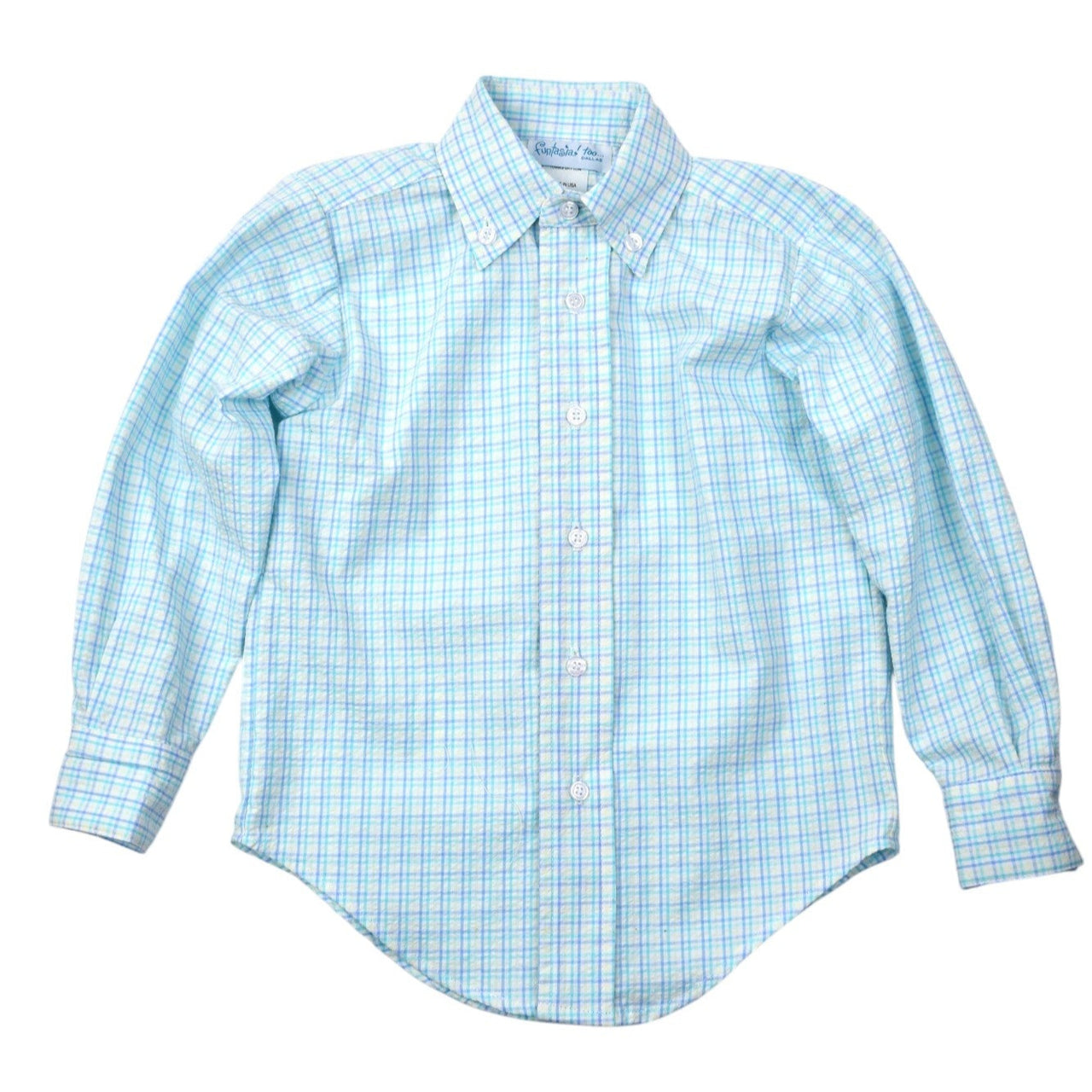 Funtasia Too Plaid Seersucker Button Down 73401C 5202